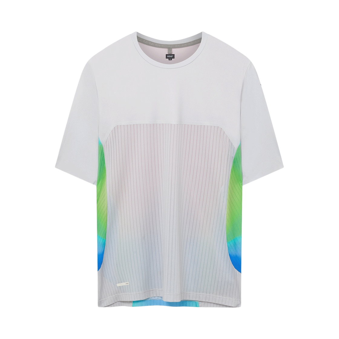 소어 러닝 핫 웨더 티셔츠 그레이 레인보우(Soar Running Hot Weather T-Shirt Grey Rainbow) - 1