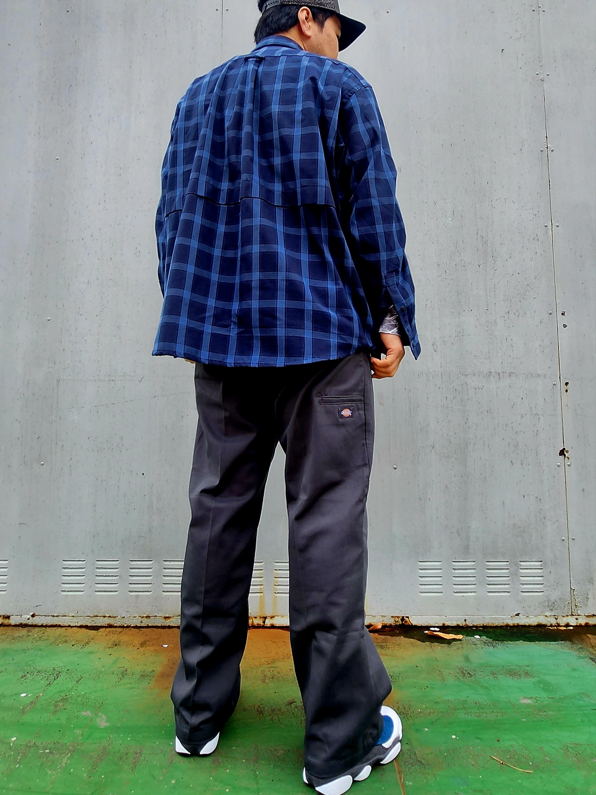Dickies Loose Fit Double Knee Work Pants Charcoal Gray, Jordan 13 Retro Flint 2010 착용 스타일