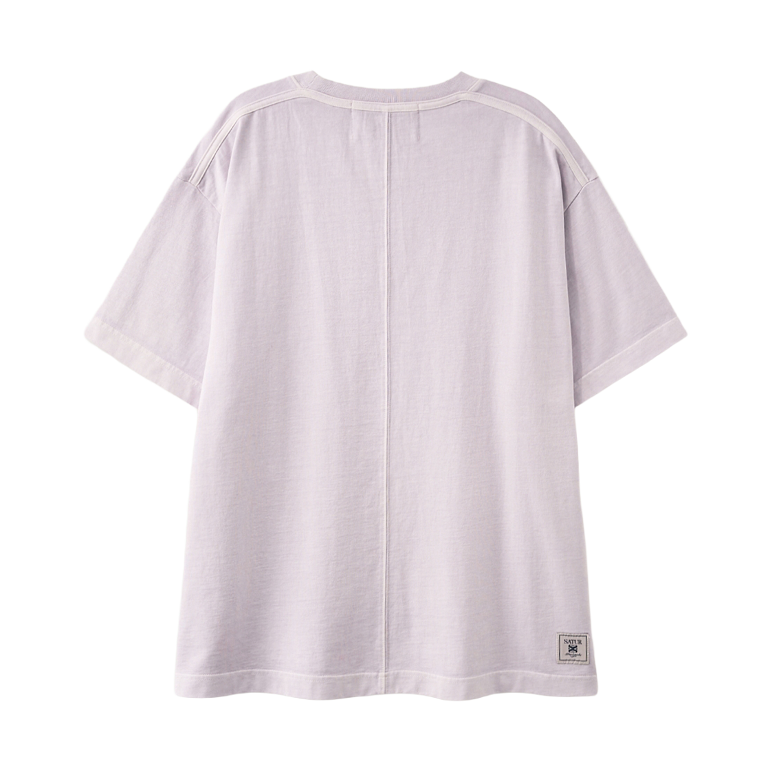 세터 플로잉 스몰 로고 다이드 반팔 티셔츠 라벤더(SATUR Flowing Small Logo Dyed T-Shirt Lavender) - 2