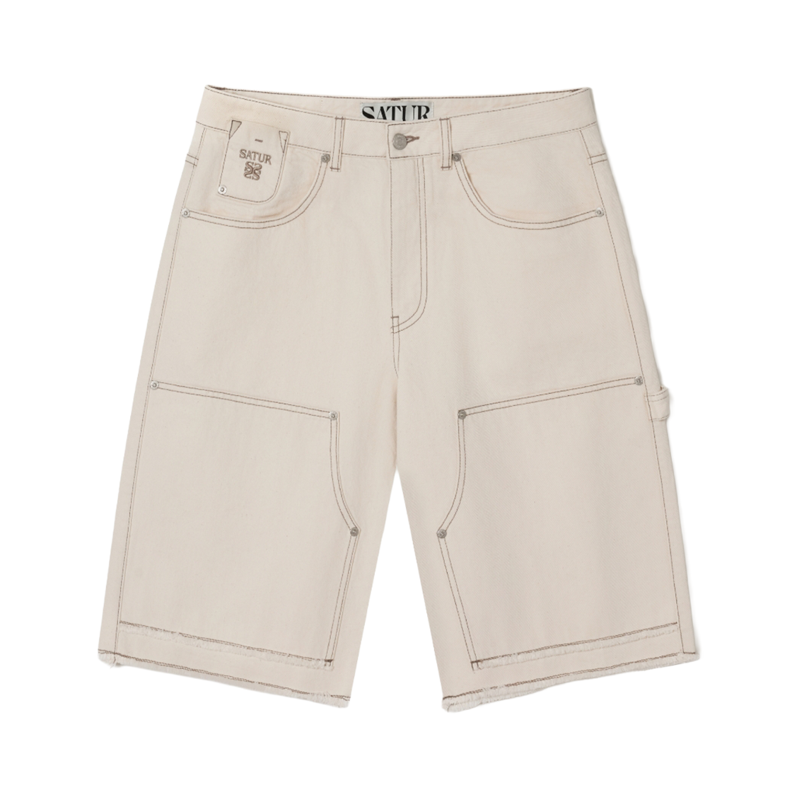 세터 카펜터 버뮤다 데님 팬츠 에크루(SATUR Carpenter Bermuda Denim Pants Ecru)