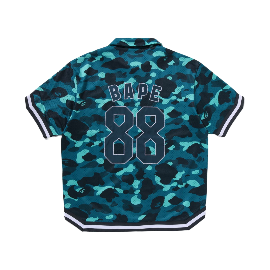 베이프 컬러 카모 웜 업 숏슬리브 셔츠 그린(BAPE Color Camo Warm Up S/S Shirt Green) - 2
