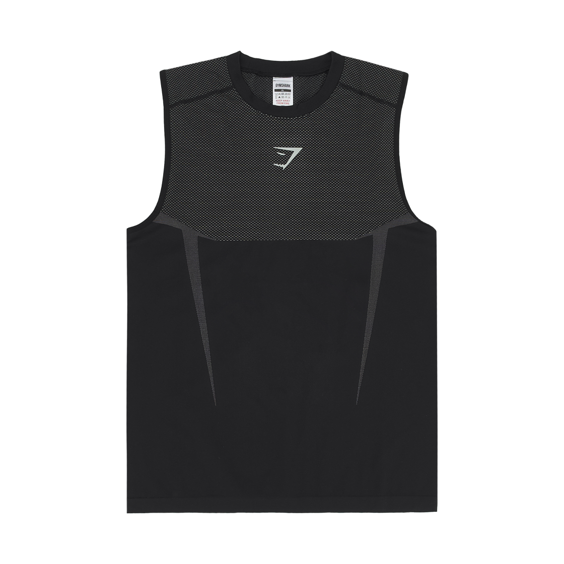 짐샤크 오닉스 5.0 탱크 블랙 라이트 그레이(Gymshark Onyx 5.0 Tank Black Light Grey) - 1