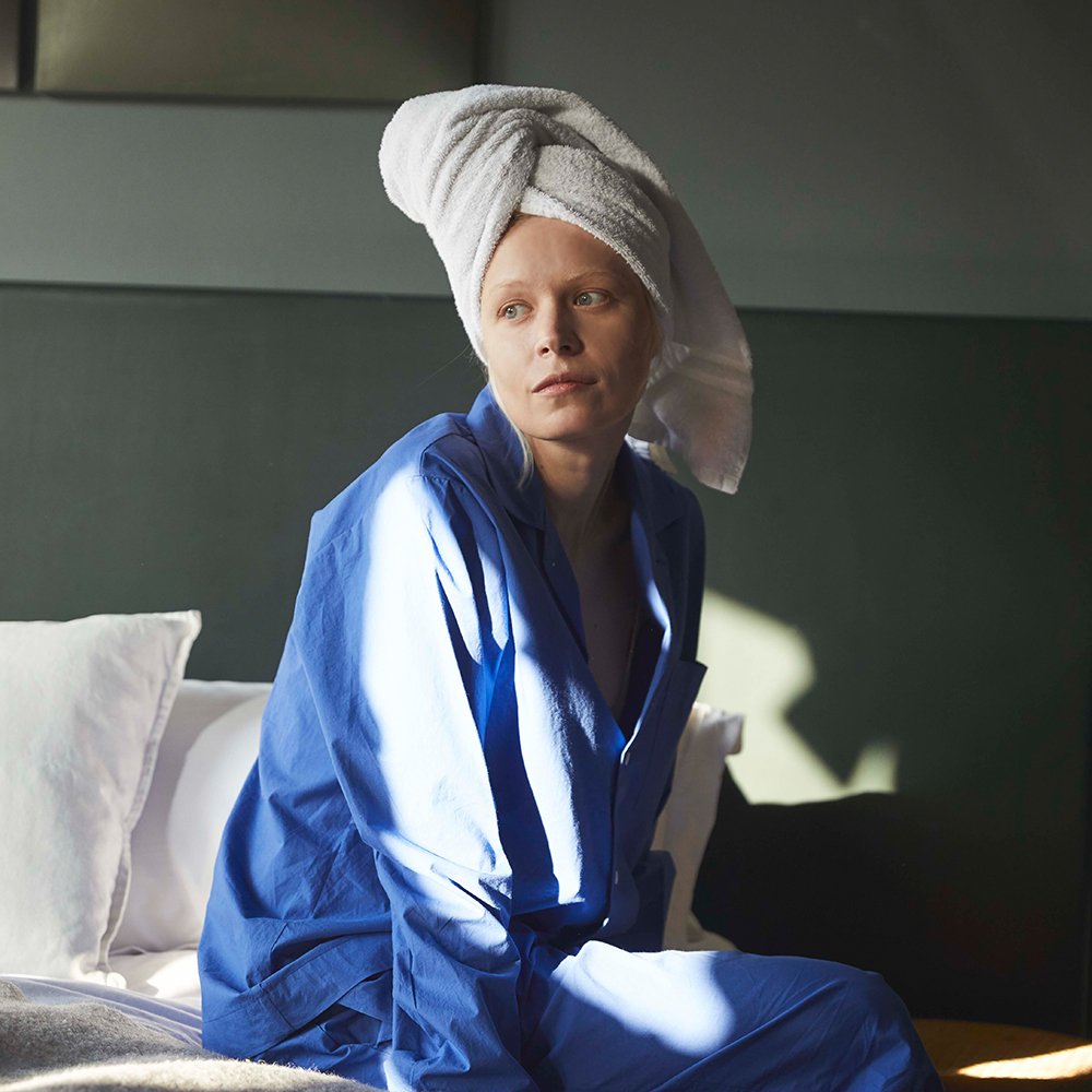 퍼즈플리즈 100% 코튼 파자마 포 유니섹스 (블루)(PAUSE PLEASE 100% Cotton Pajamas for Unisex (Blue)) - 2