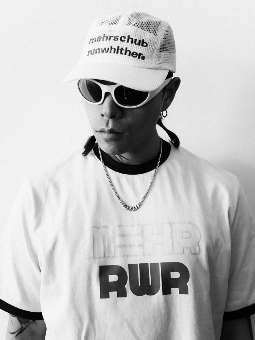 [KREAM 단독] RWR x MEHR Ringer T-Shirt Cream, [KREAM 단독] RWR x MEHR Ringer T-Shirt Yellow 착용 스타일 - 3