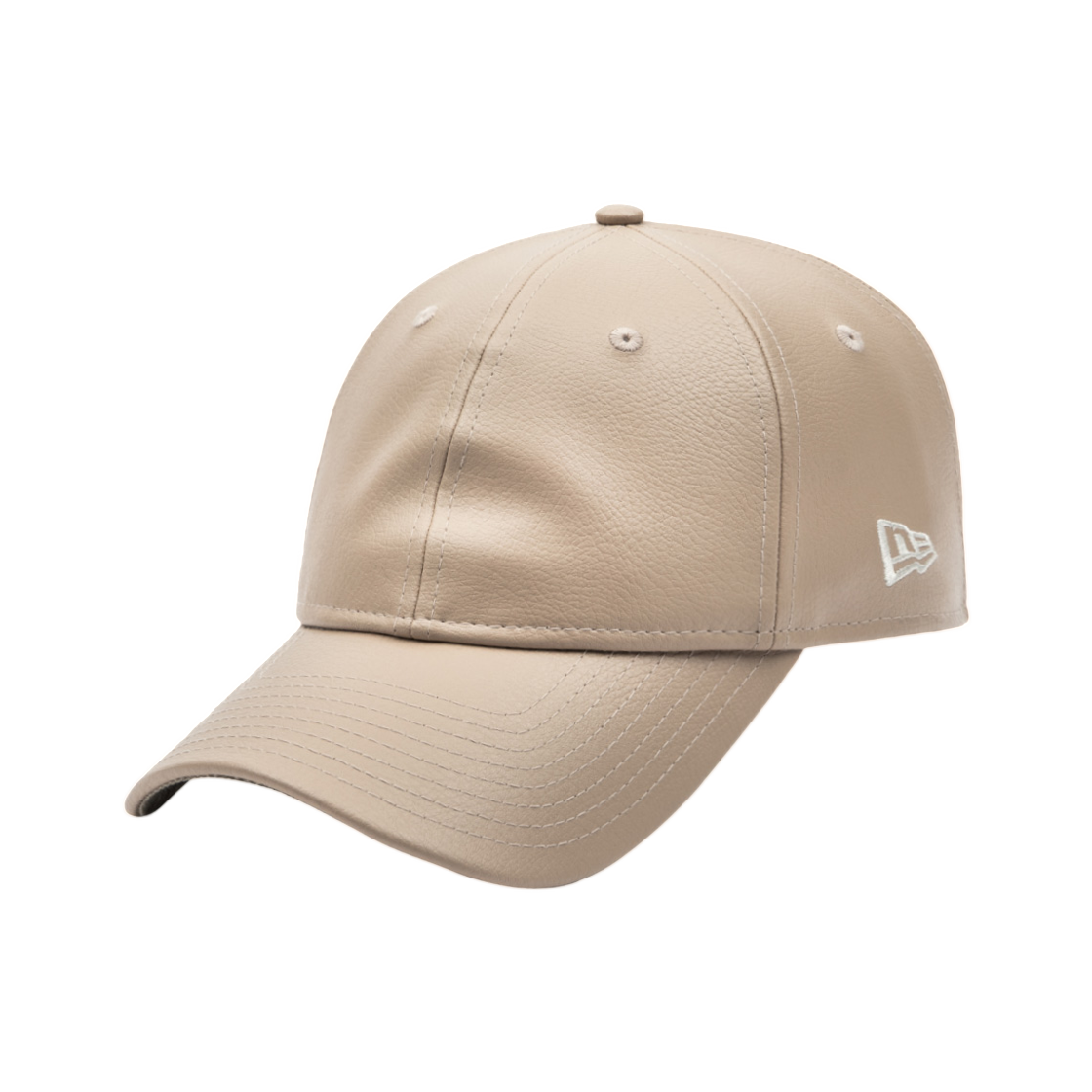 14307592 New Era Synthetic Leather Unstructured Ball Cap Beige