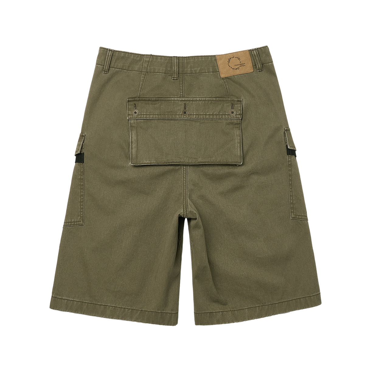 조우 몽키 포켓 카고 쇼츠 워시드 카키(CHOWOO Monkey Pockets Cargo Shorts Washed Khaki) - 2