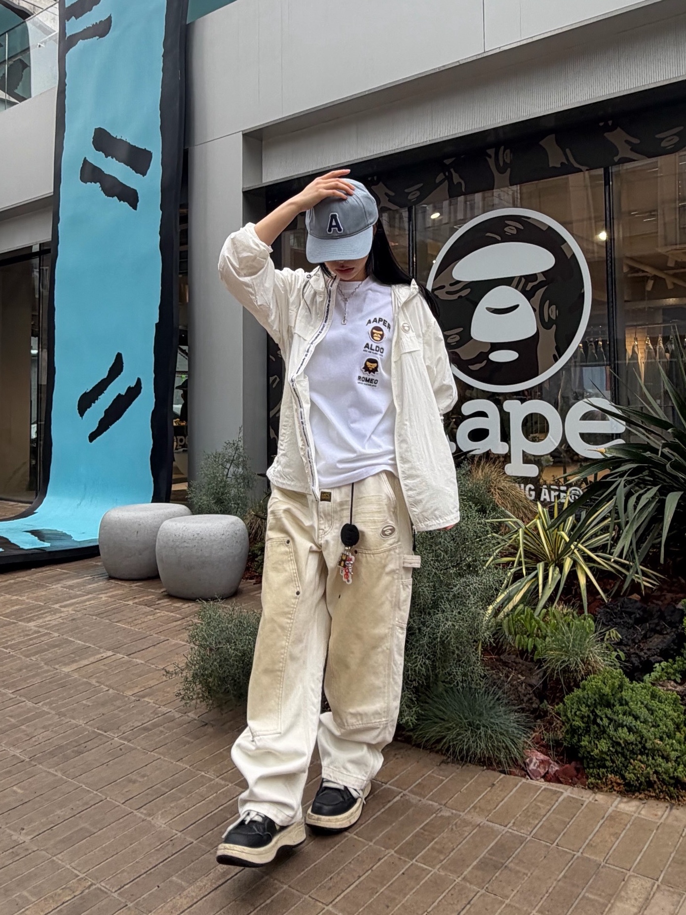 Converse x Drkshdw Turbowpn Black Cream 착용 스타일