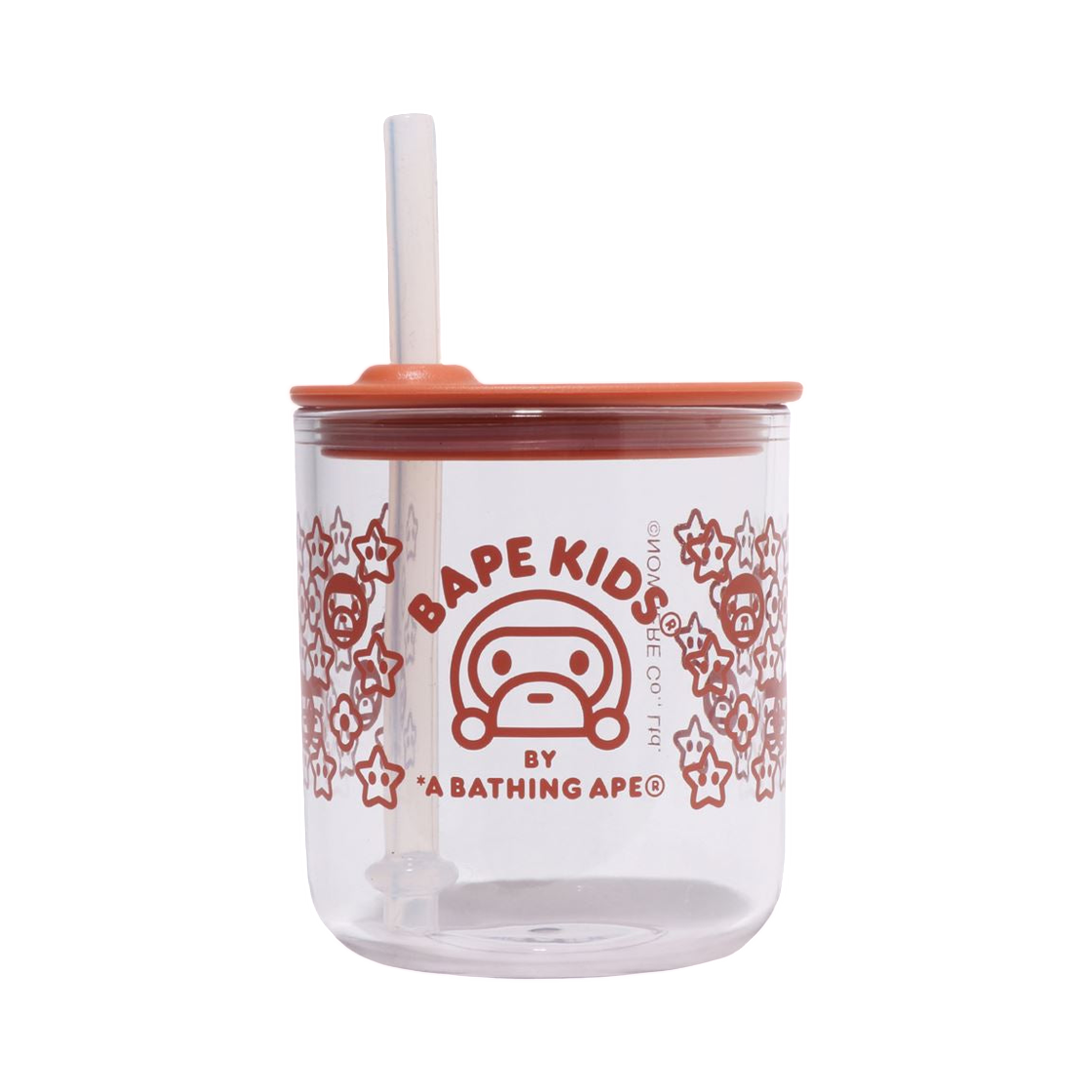 베이프 x 킨토 베이비 마일로 스트로우 컵 오렌지(BAPE x Kinto Baby Milo Straw Cup Orange)