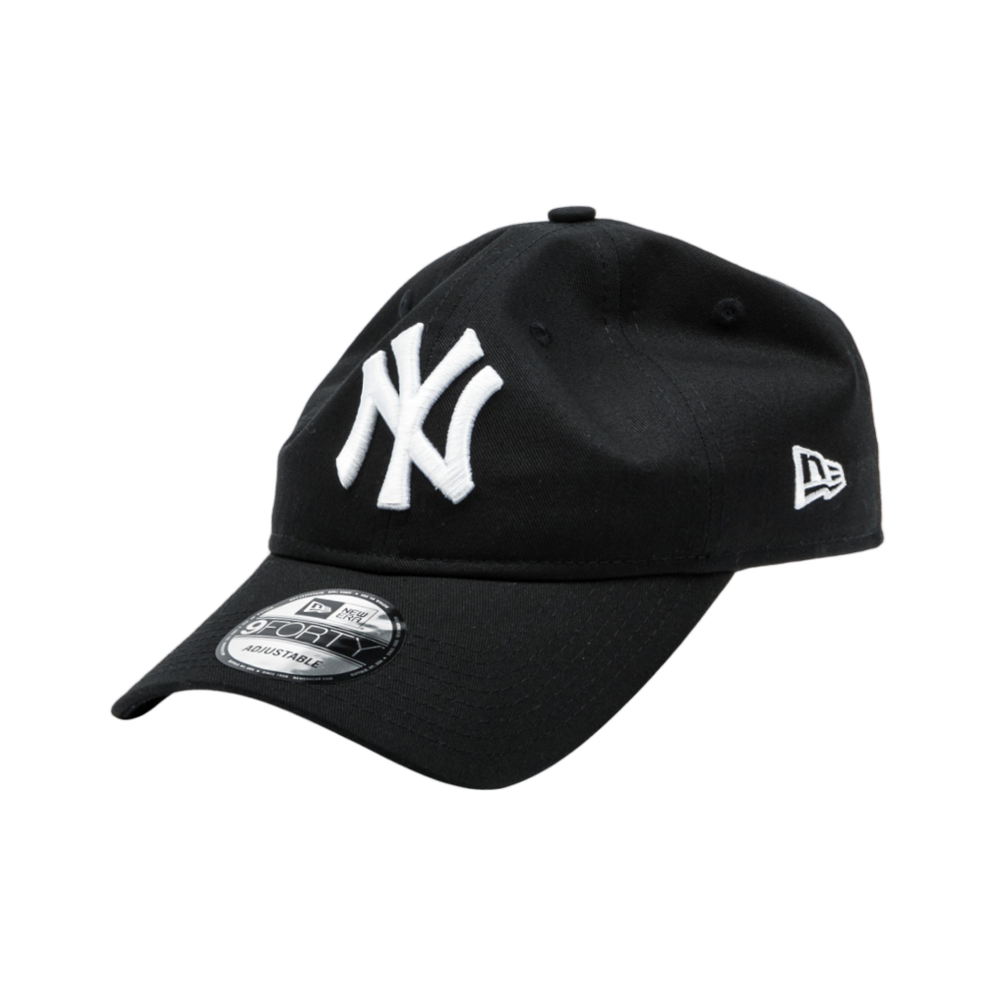 뉴에라 MLB 뉴욕 양키스 화이트 온 블랙 언스트럭쳐 볼캡 블랙(New Era MLB New York Yankees White on Black Unstructured Ball Cap Black) - 2