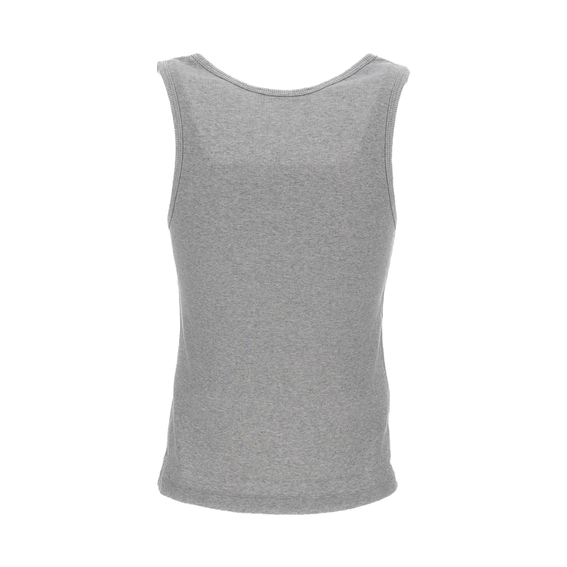(W) 메종 키츠네 베이비 폭스 립드 탱크탑 라이트 그레이 멜란지((W) Maison Kitsune Baby Fox Ribbed Tank Top Light Grey Melange) - 2