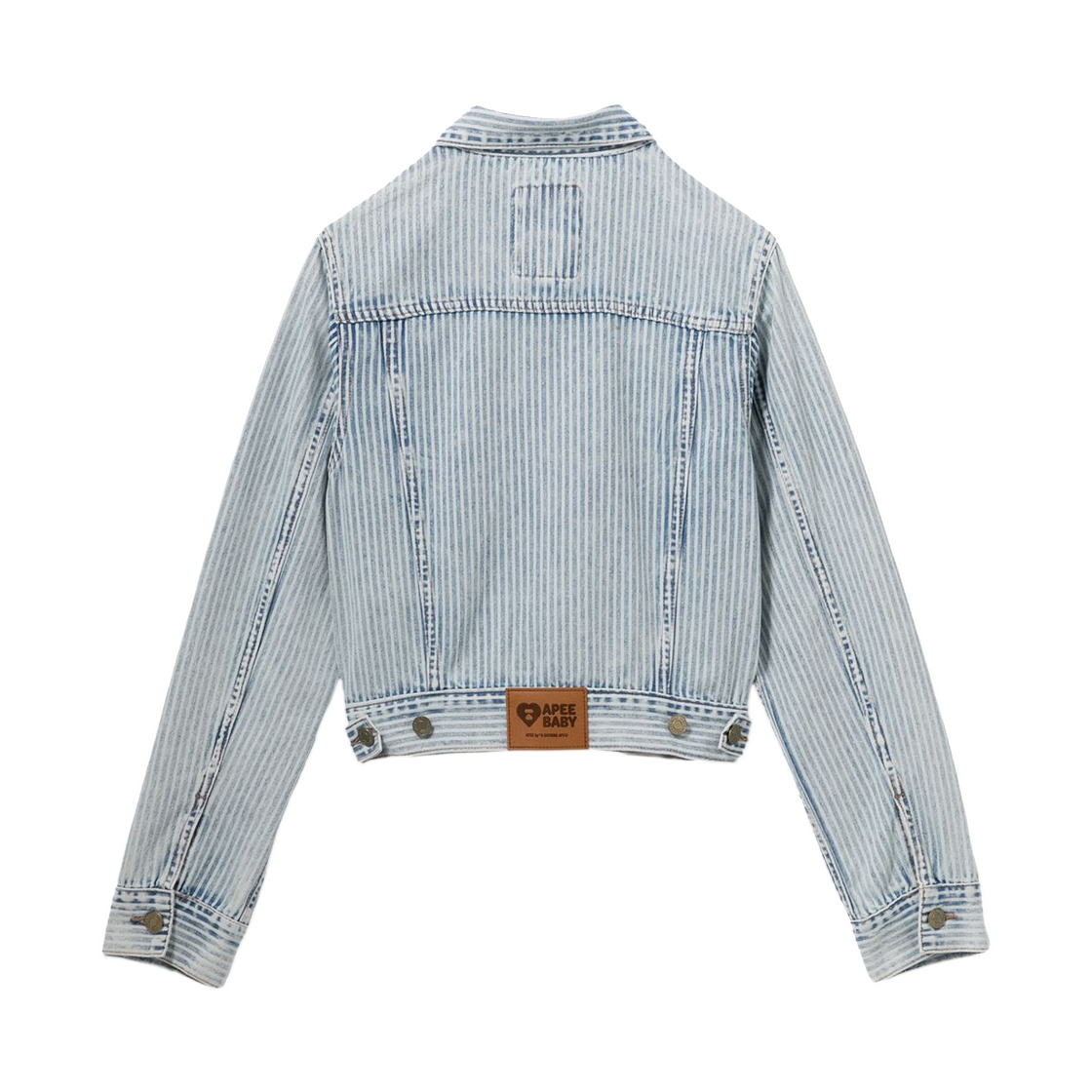 (W) 베이프 인디고 스트라이프 데님 자켓 인디고((W) BAPE Indigo Stripe Denim Jacket Indigo) - 2
