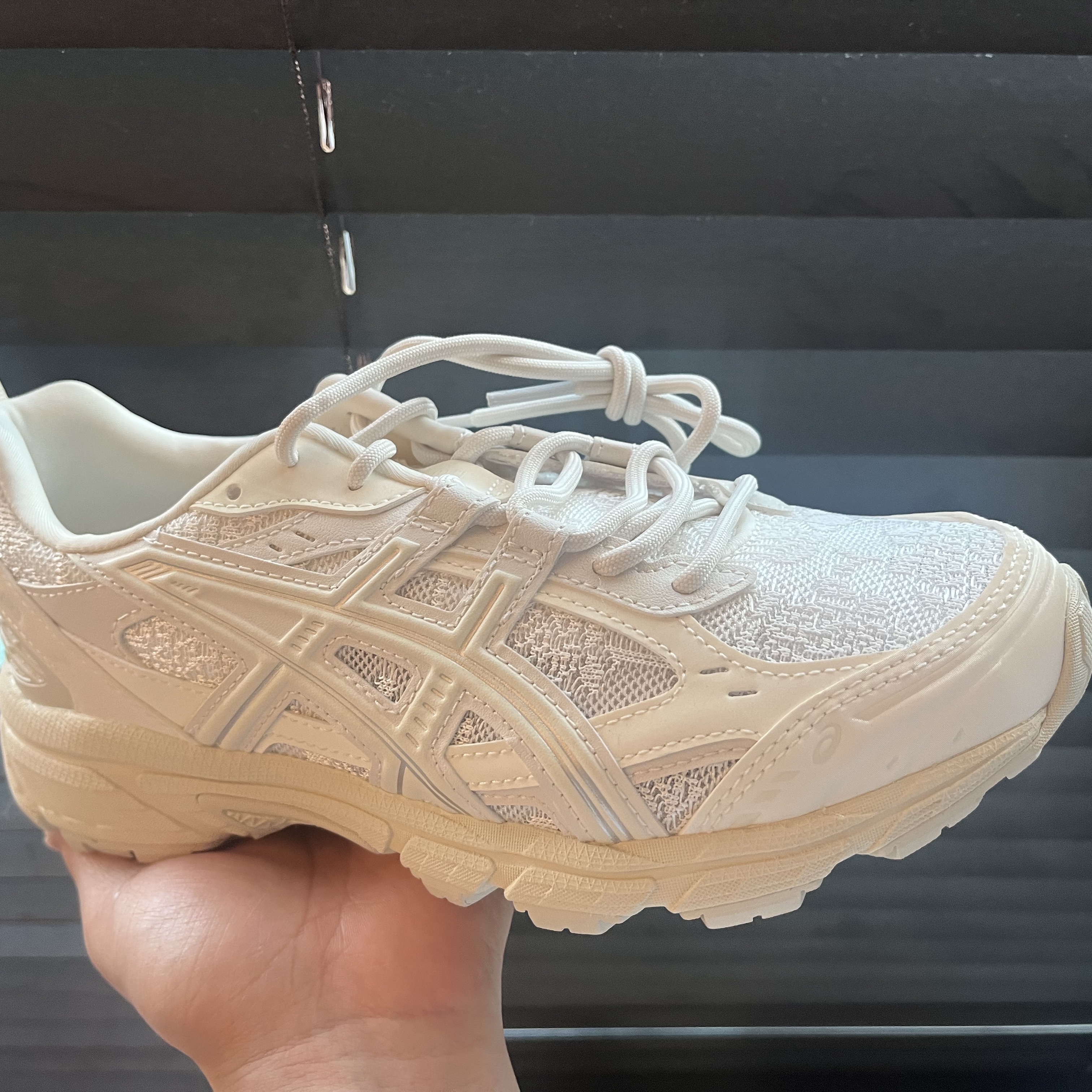 Asics Gel-Nunobiki Cream Pure Silver 착용 스타일
