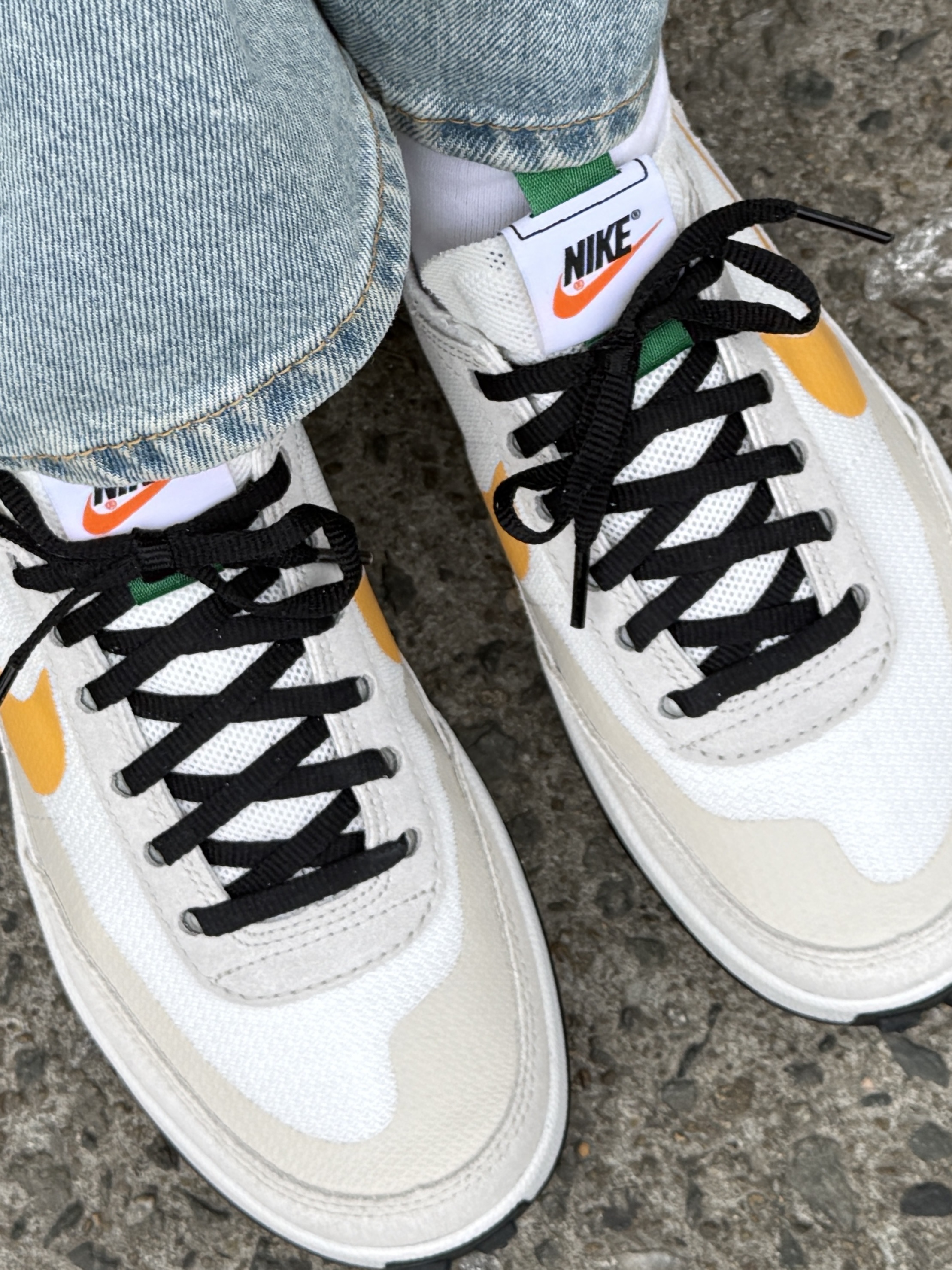 Nike x Tom Sachs General Purpose Shoe Pine Green University Gold 착용 스타일 - 3