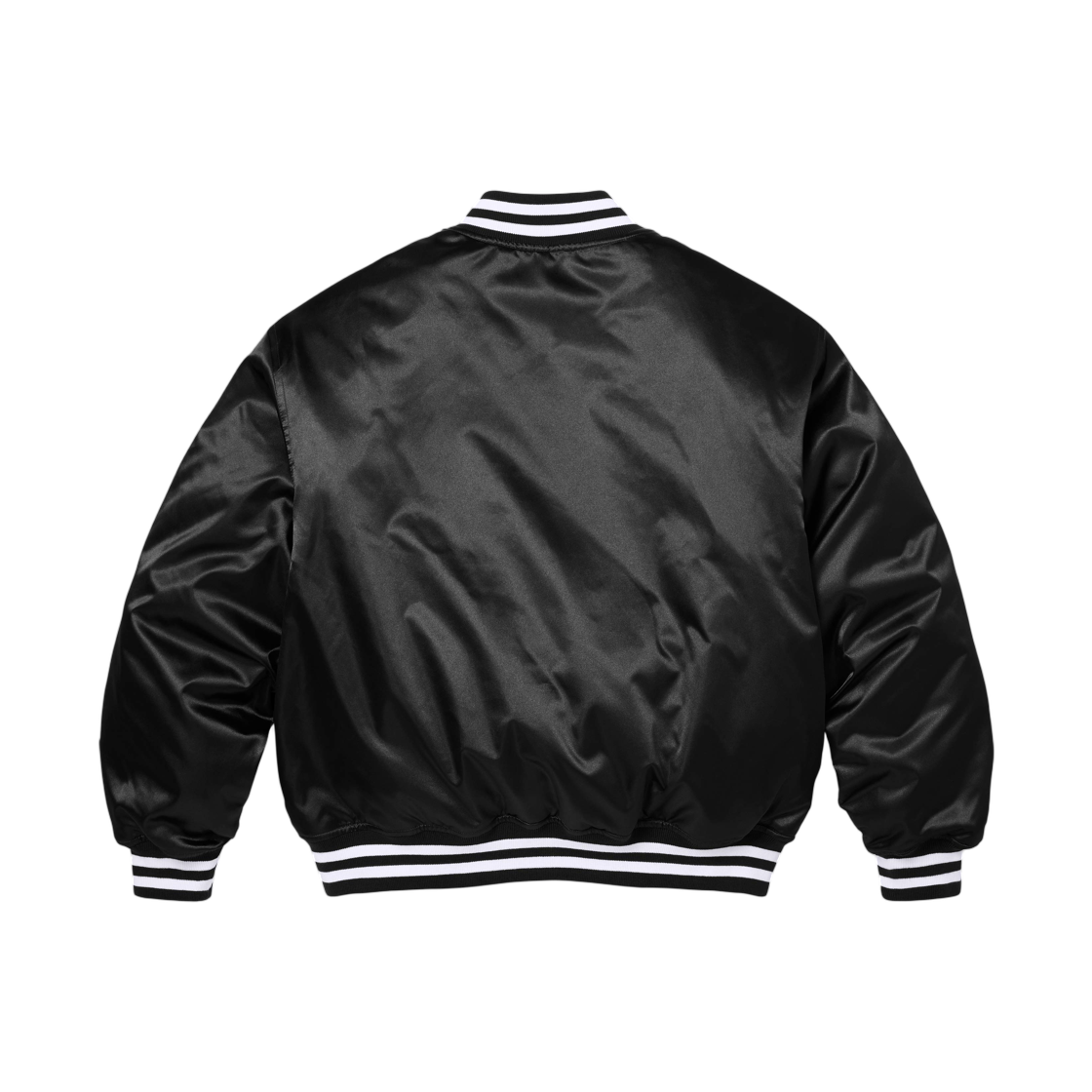 슈프림 x 챔피온 사틴 바시티 자켓 블랙 - 26SS(Supreme x Champion Satin Varsity Jacket Black - 26SS) - 2