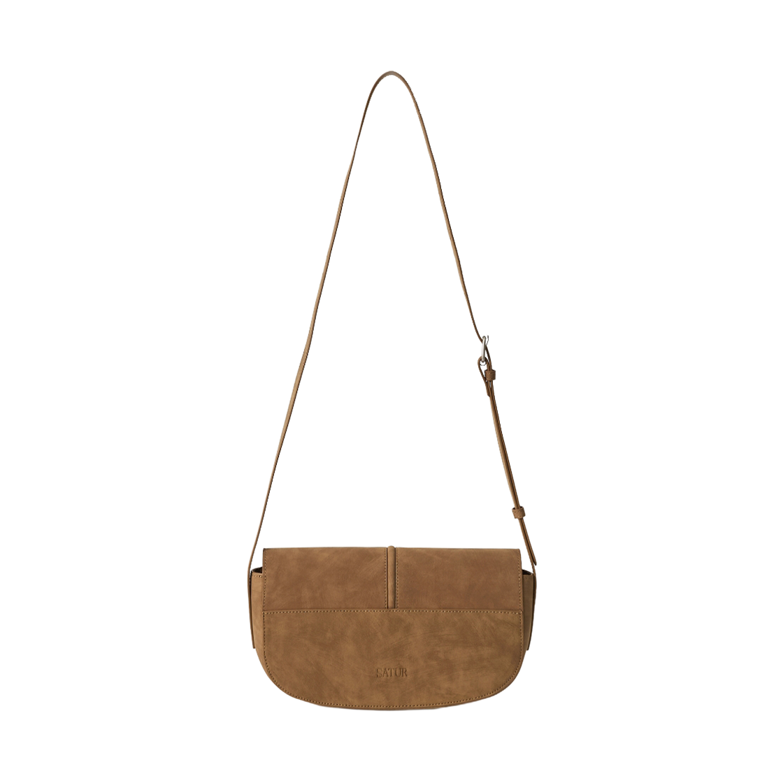 세터 하프문 스터드 미니 숄더 백 카멜(SATUR Halfmoon Studded Mini Shoulder Bag Camel) - 2