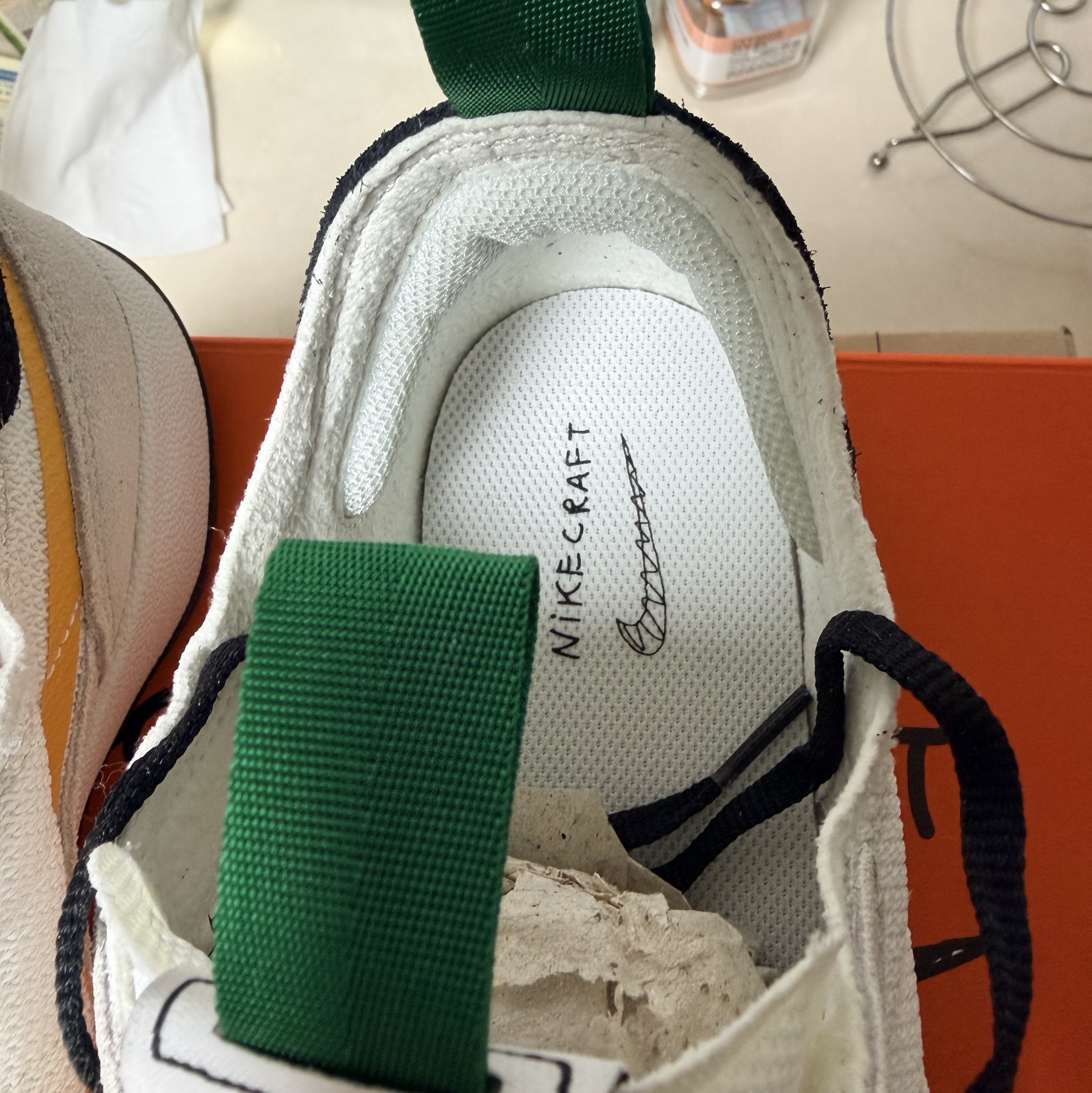 Nike x Tom Sachs General Purpose Shoe Pine Green University Gold 착용 스타일 - 7