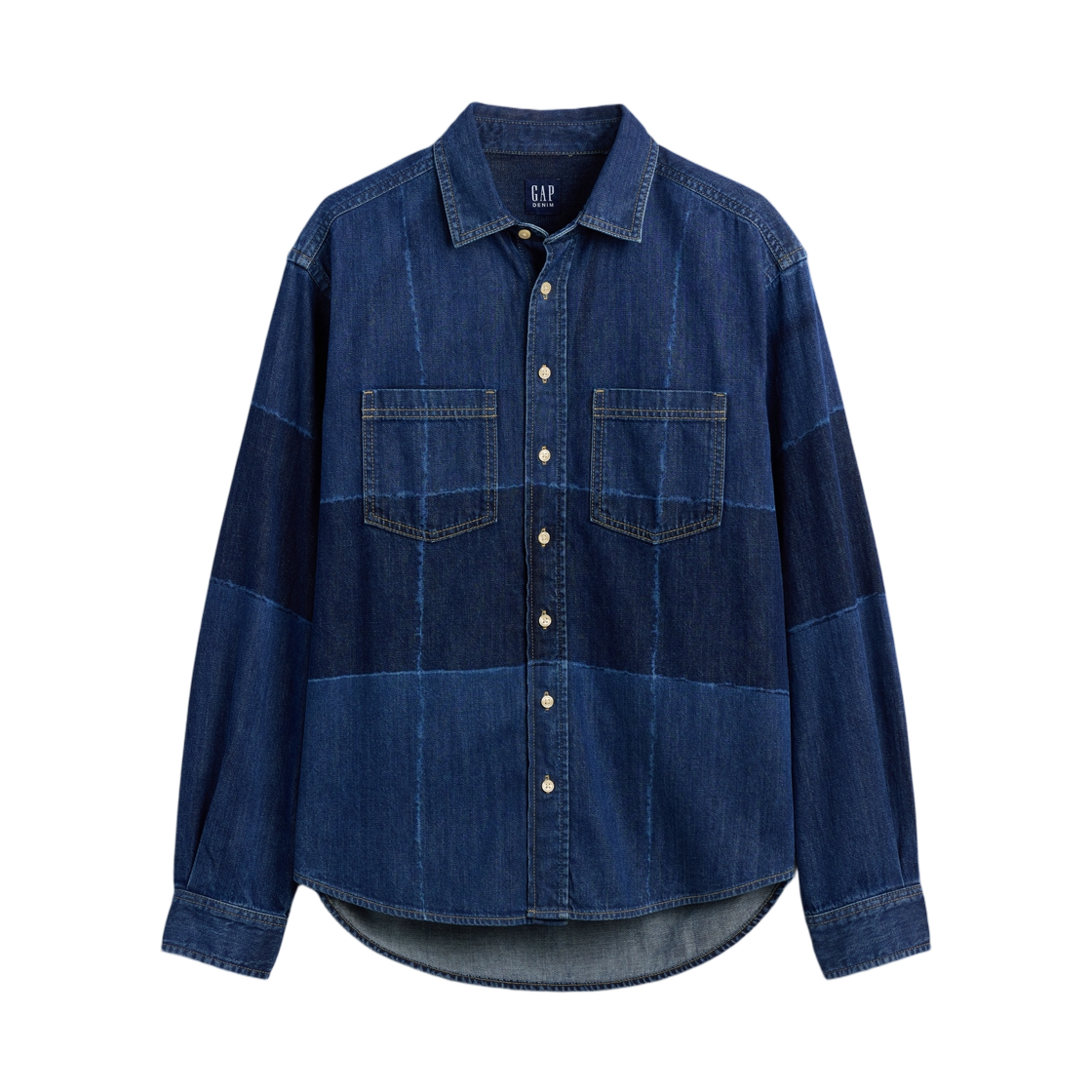 갭 x 션 우더스푼 패치워크 데님 오버셔츠 데님(Gap x Sean Wotherspoon Patchwork Denim Overshirt Denim) - 1
