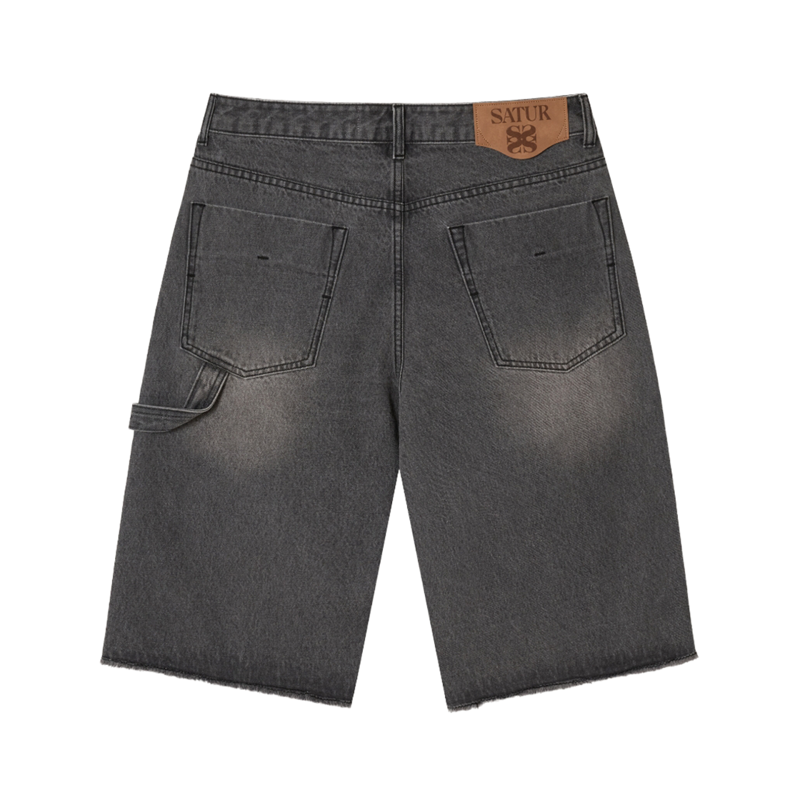 세터 카펜터 버뮤다 데님 팬츠 그레이(SATUR Carpenter Bermuda Denim Pants Gray) - 2