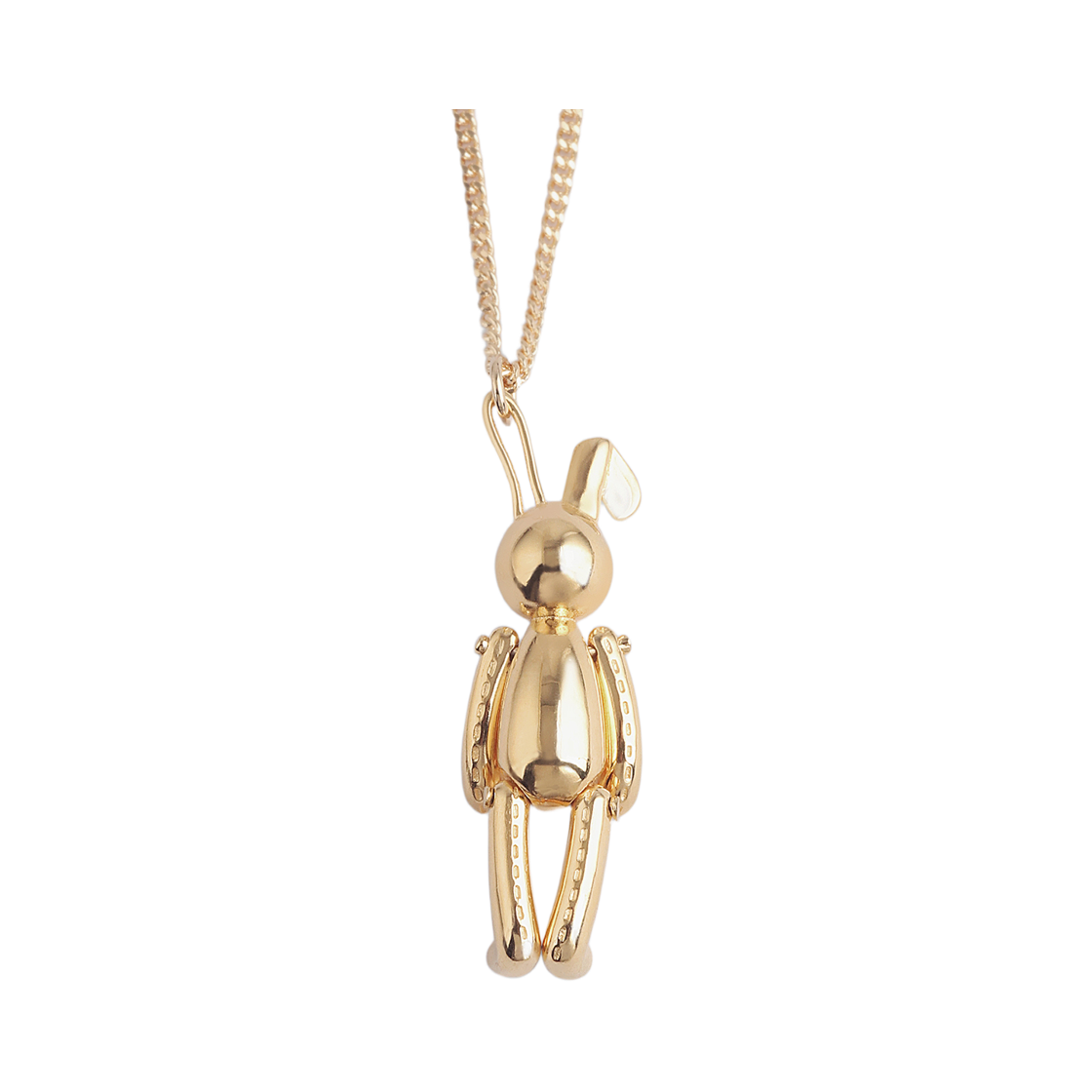 논논 버니 실버925 넥클리스 18k 골드 플레이티드(Nonenon Bunny Silver925  Necklace 18K Gold Plated) - 3