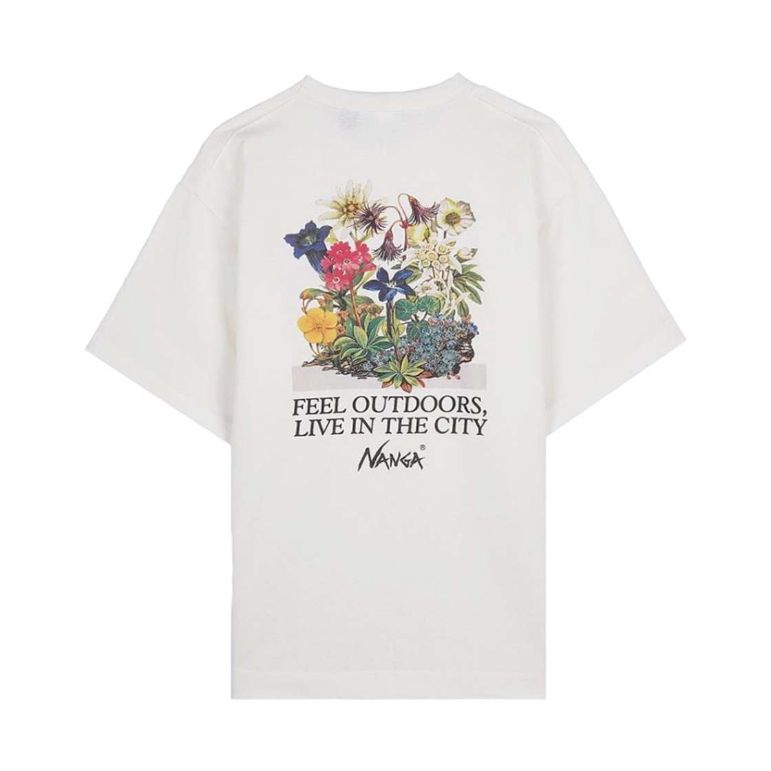 - Nanga Eco Hybrid Vintage Flower T-Shirt White