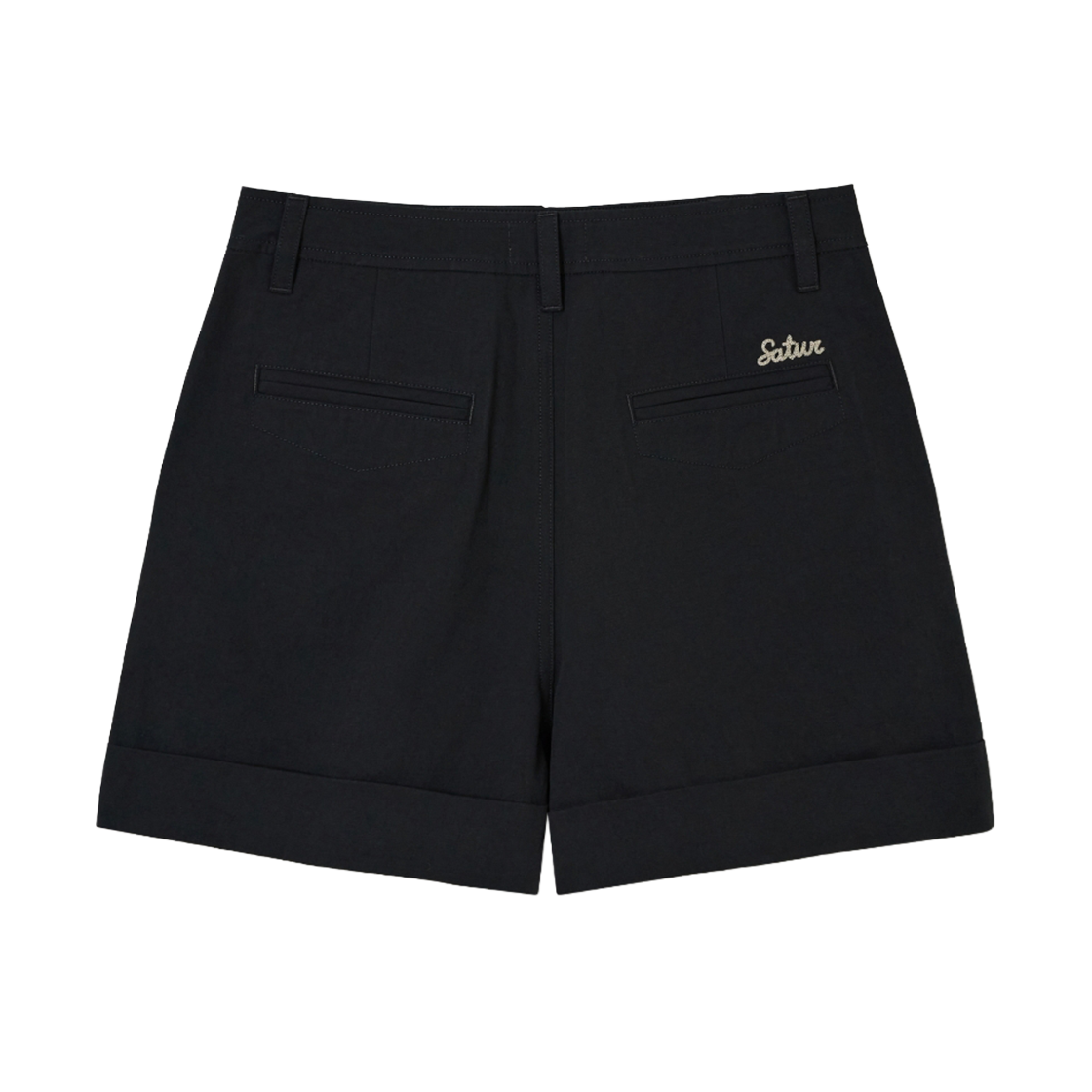 세터 우먼 포켓 코튼 치노 쇼츠 블랙(SATUR W Pocket Cotton Chino Shorts Black) - 2