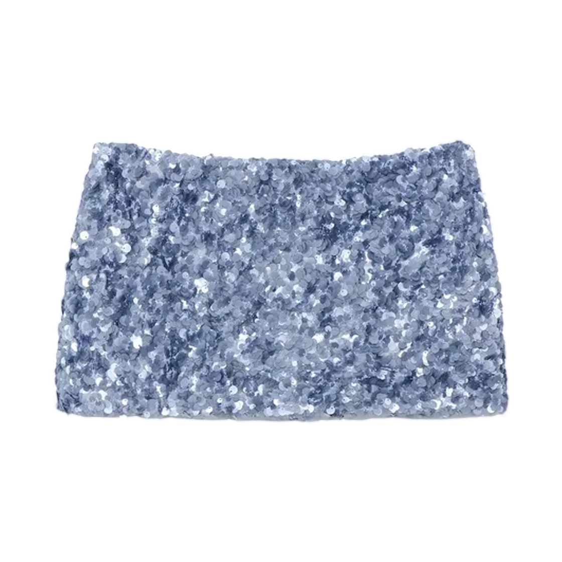(W) 글로니 트윙클 미니 스커트 블루((W) Glowny Twinkle Mini Skirt Blue) - 1
