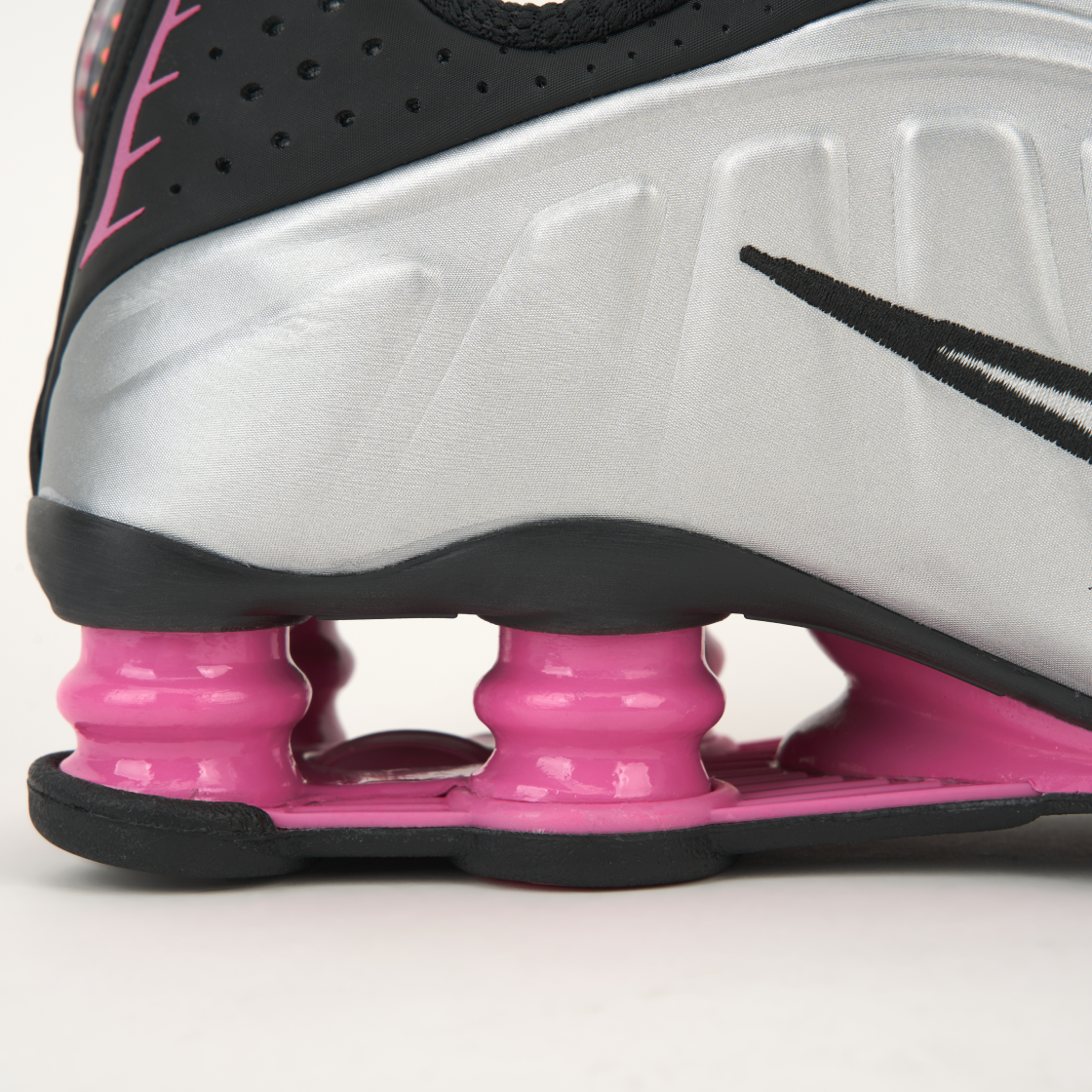 (W) 나이키 샥스 R4 블랙 핑크시클((W) Nike Shox R4 Black Pinksicle) - 8