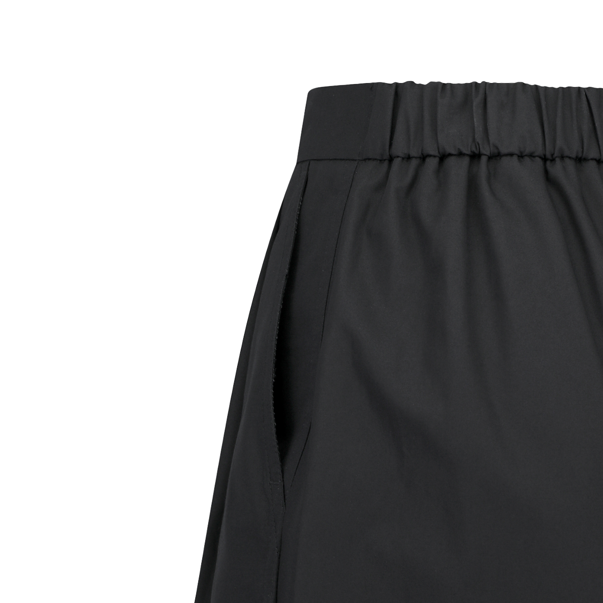 아모멘토 우먼 투 턱 와이드 쇼츠 블랙 - 26SS(Amomento Women Two Tuck Wide Shorts Black - 26SS) - 5