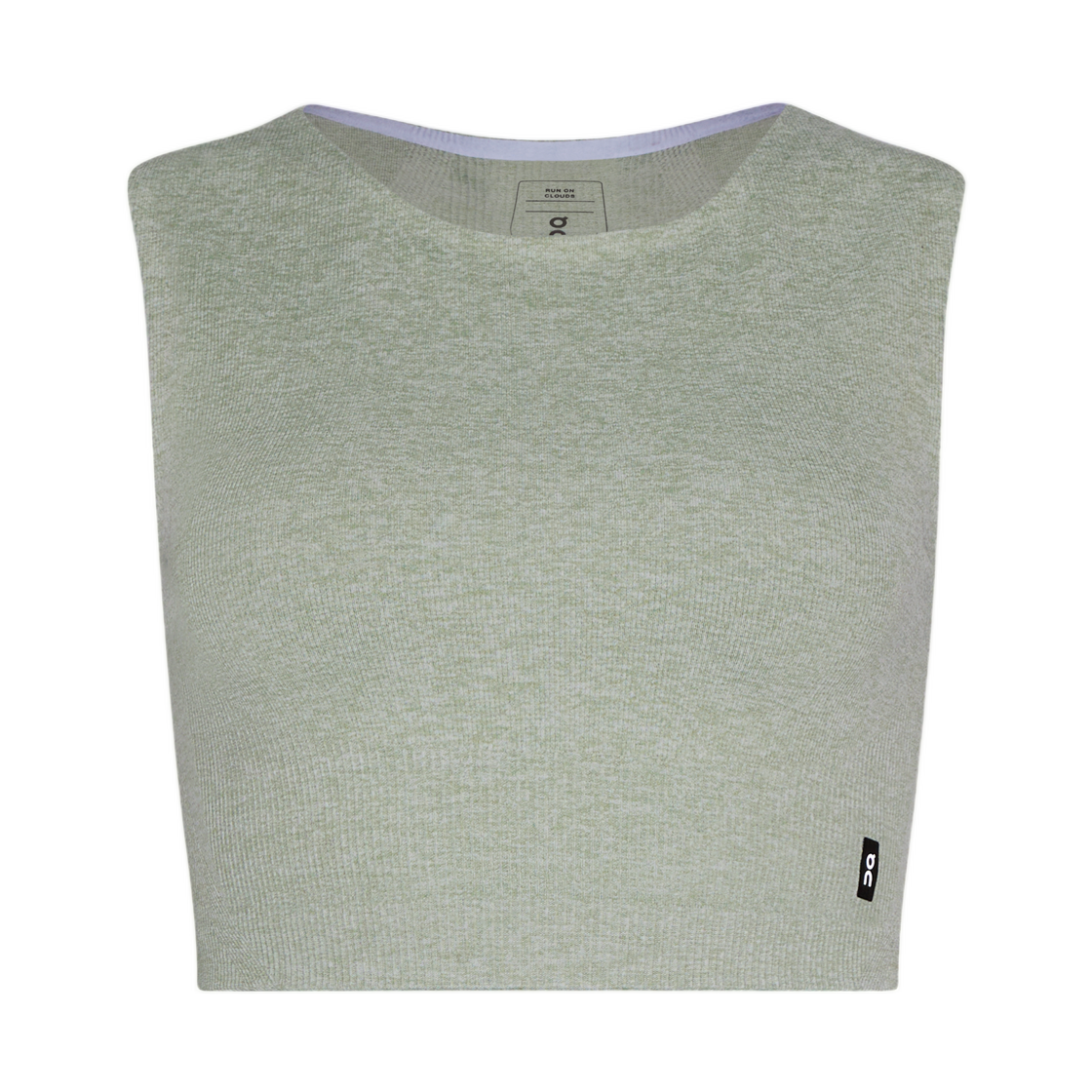 1WG10384412 (W) On Running Studio Knit Crop Mineral Heather