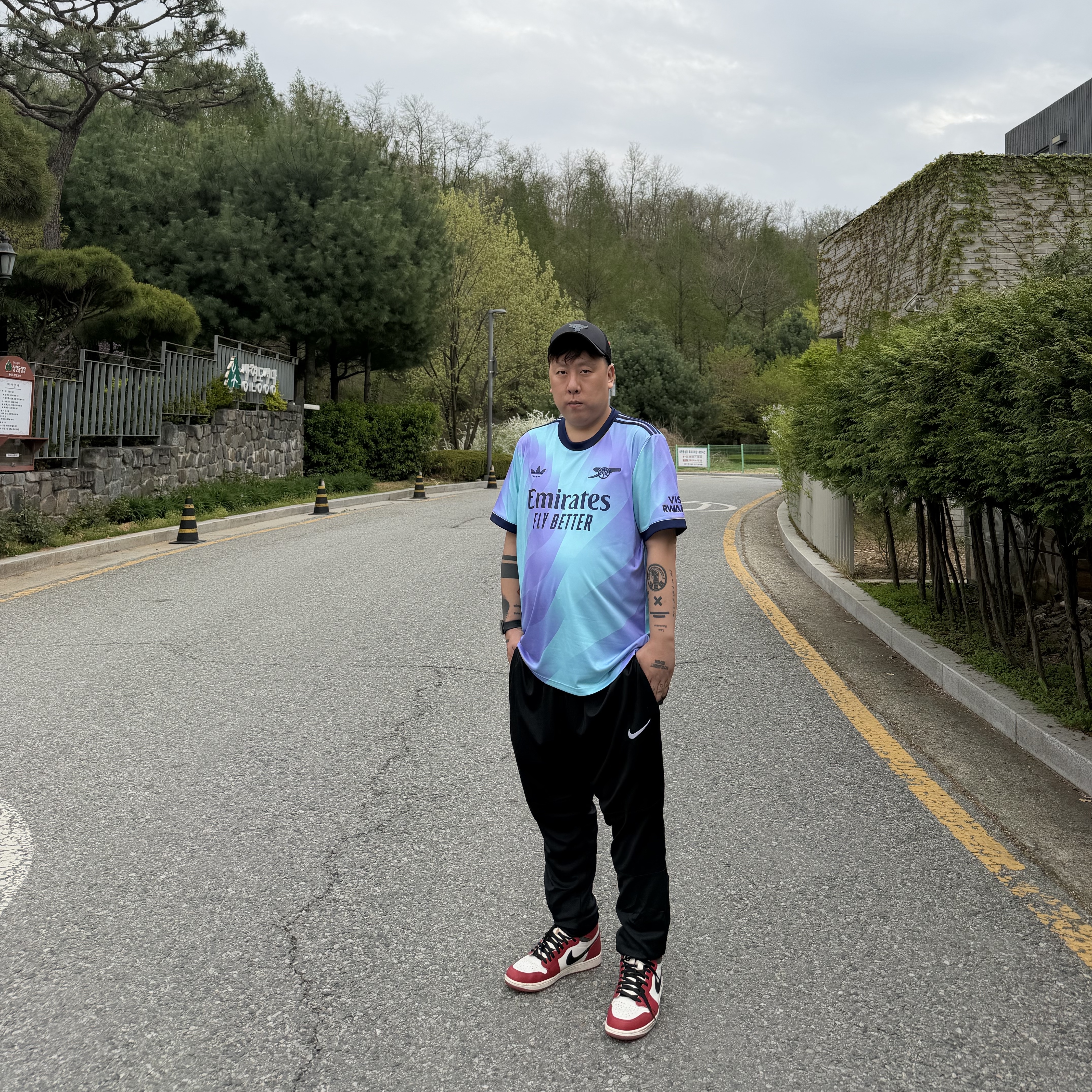 Adidas Arsenal 2024/25 3rd Jersey Clear Aqua - KR Sizing (Non Marking Ver.) 착용 스타일