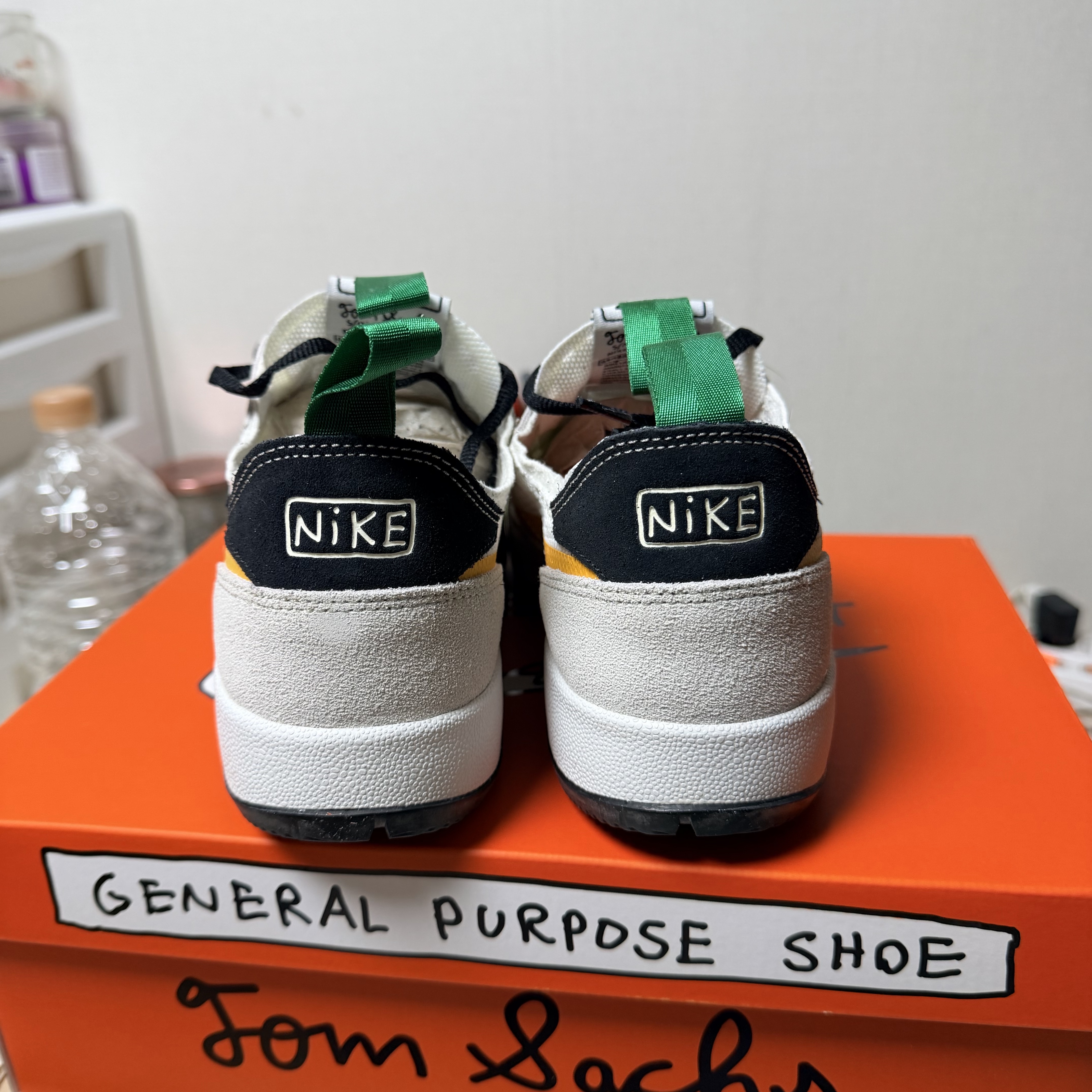 Nike x Tom Sachs General Purpose Shoe Pine Green University Gold 착용 스타일 - 3