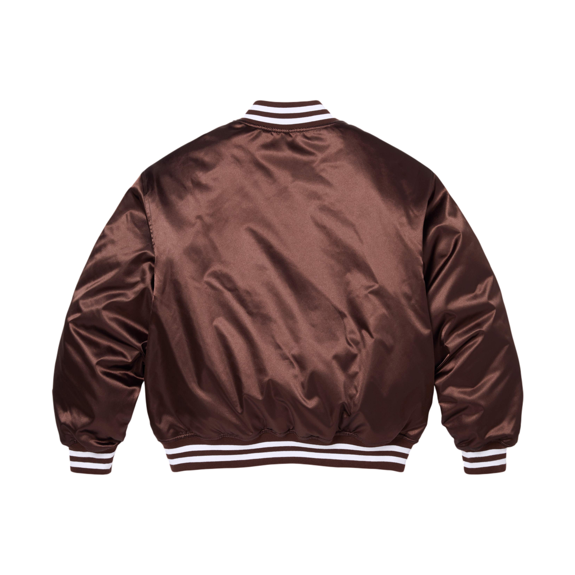 슈프림 x 챔피온 사틴 바시티 자켓 브라운 - 26SS(Supreme x Champion Satin Varsity Jacket Brown - 26SS) - 2