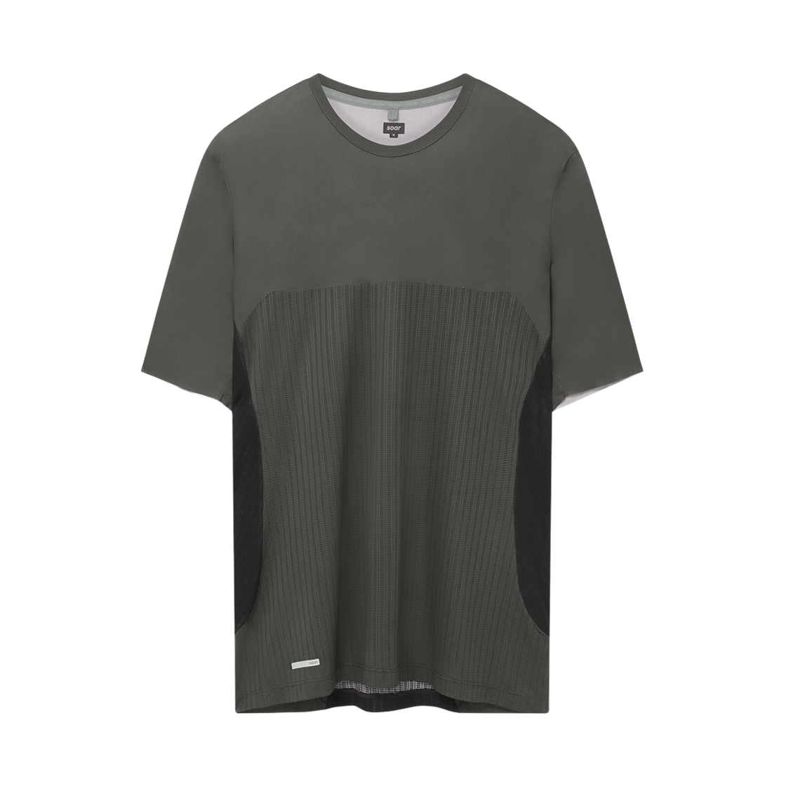소어 러닝 핫 웨더 티셔츠 블랙 포레스트 그레이(Soar Running Hot Weather T-Shirt Black Forest Grey) - 1