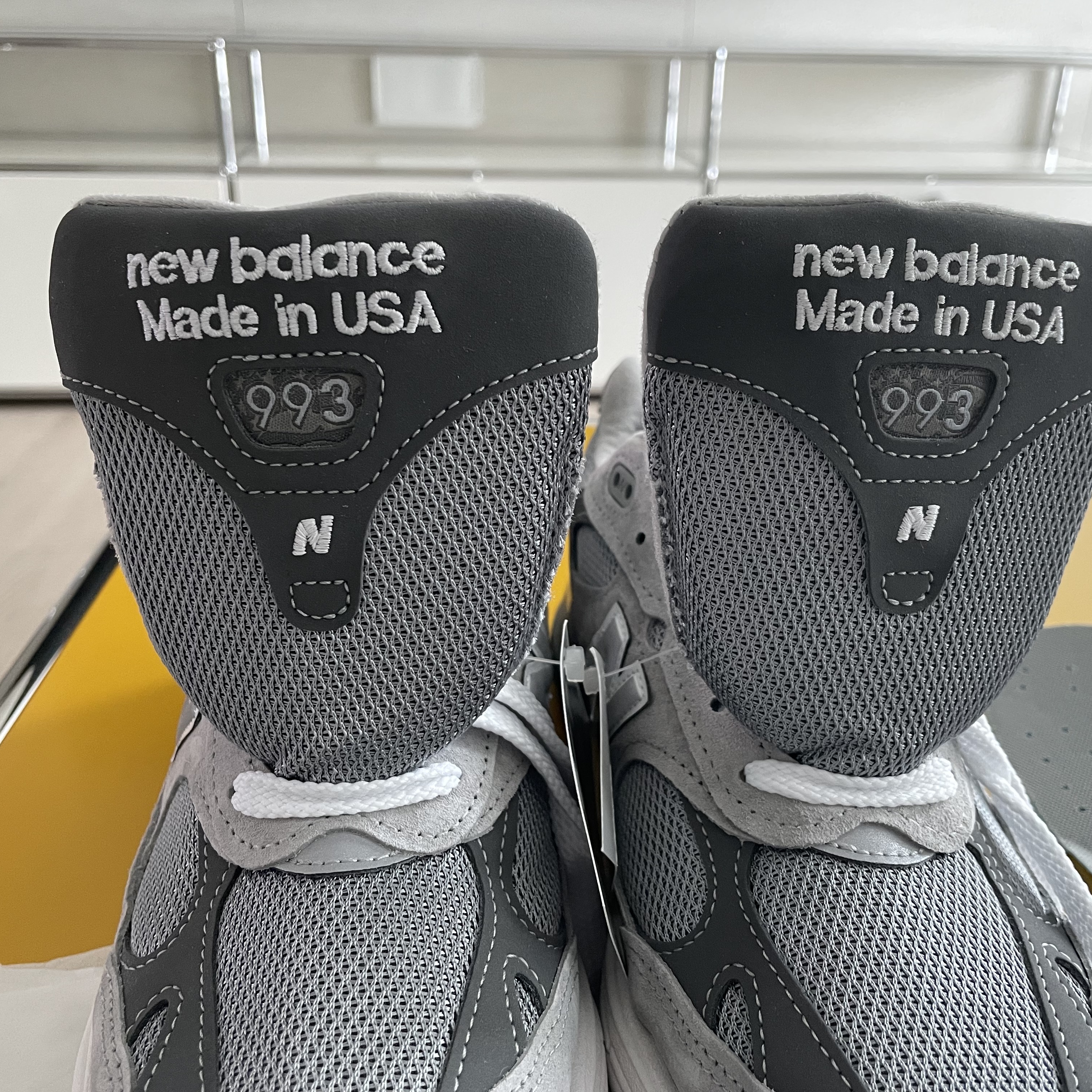 New Balance 993 Made in USA Grey - D Standard 착용 스타일