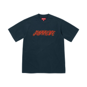 Supreme Raised Script S/S Top Navy - 26SS