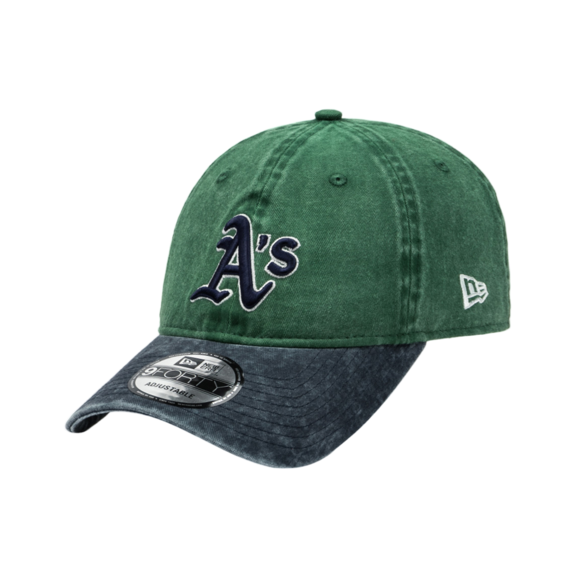 14561826 New Era MLB Oakland Athletics Pigment Washing Unstructured Ball Cap Green