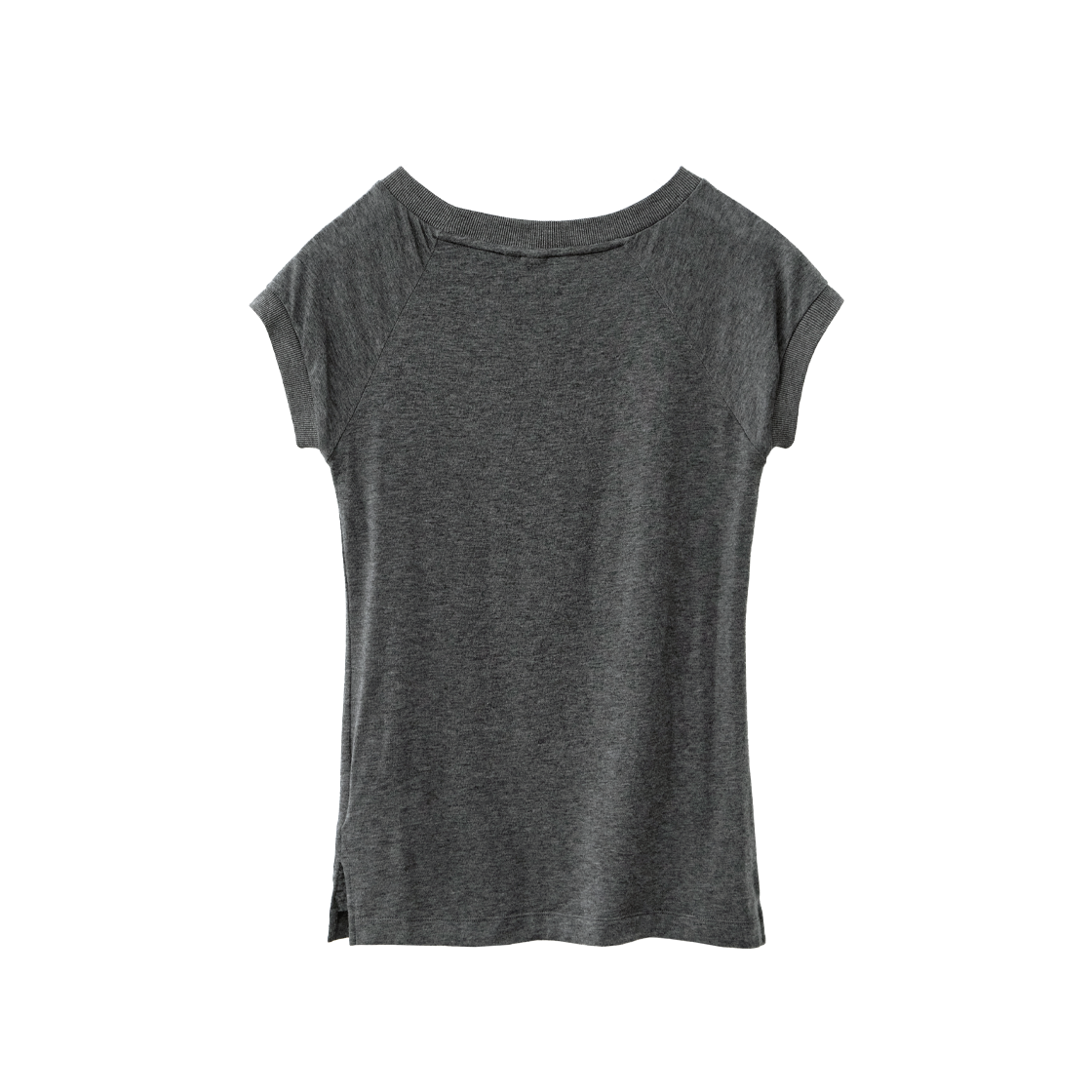 폴리테루 우먼 뮤티드 티셔츠 차콜(Polyteru Women Muted T-Shirt Charcoal) - 2