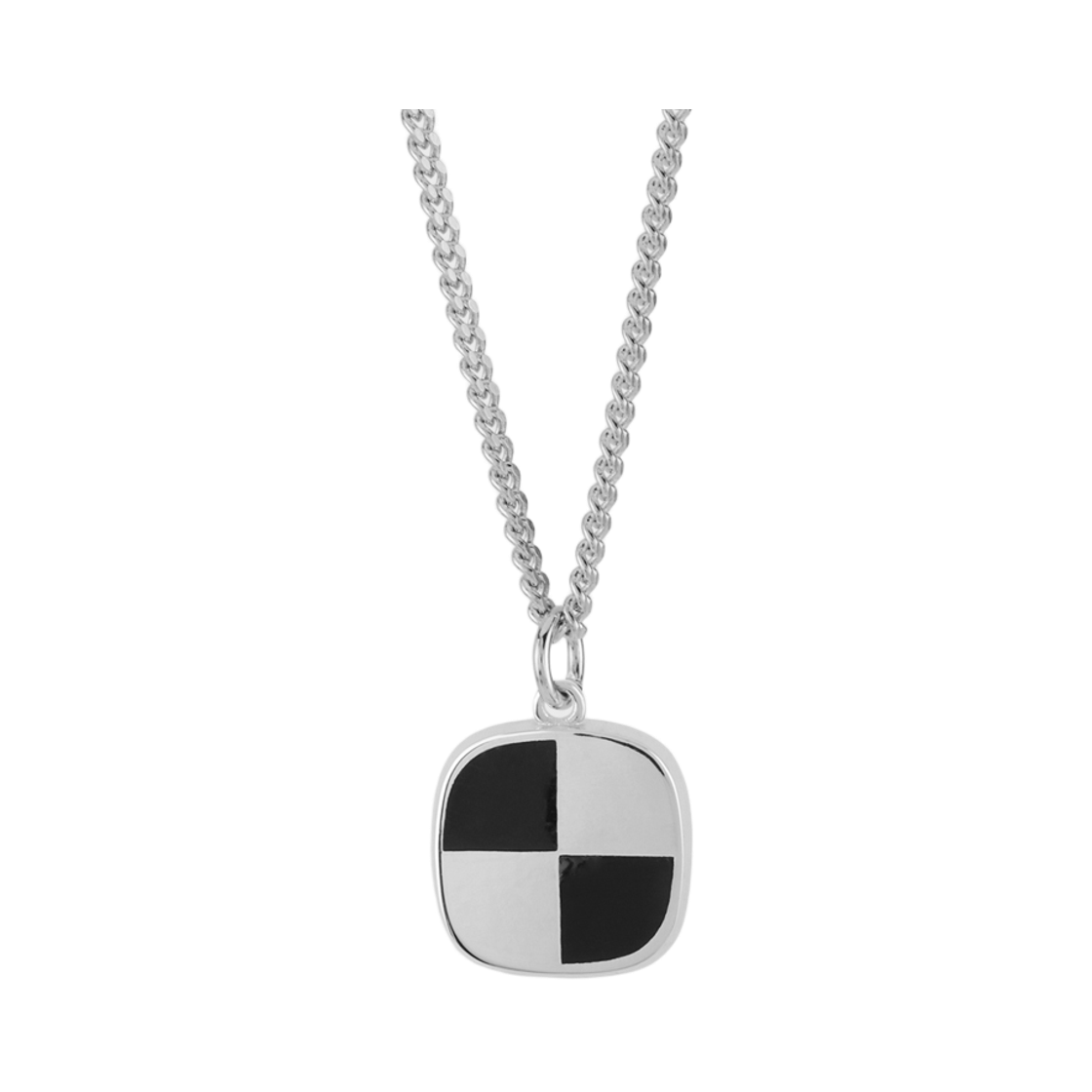 NONENON-159 Nonenon Check Necklace