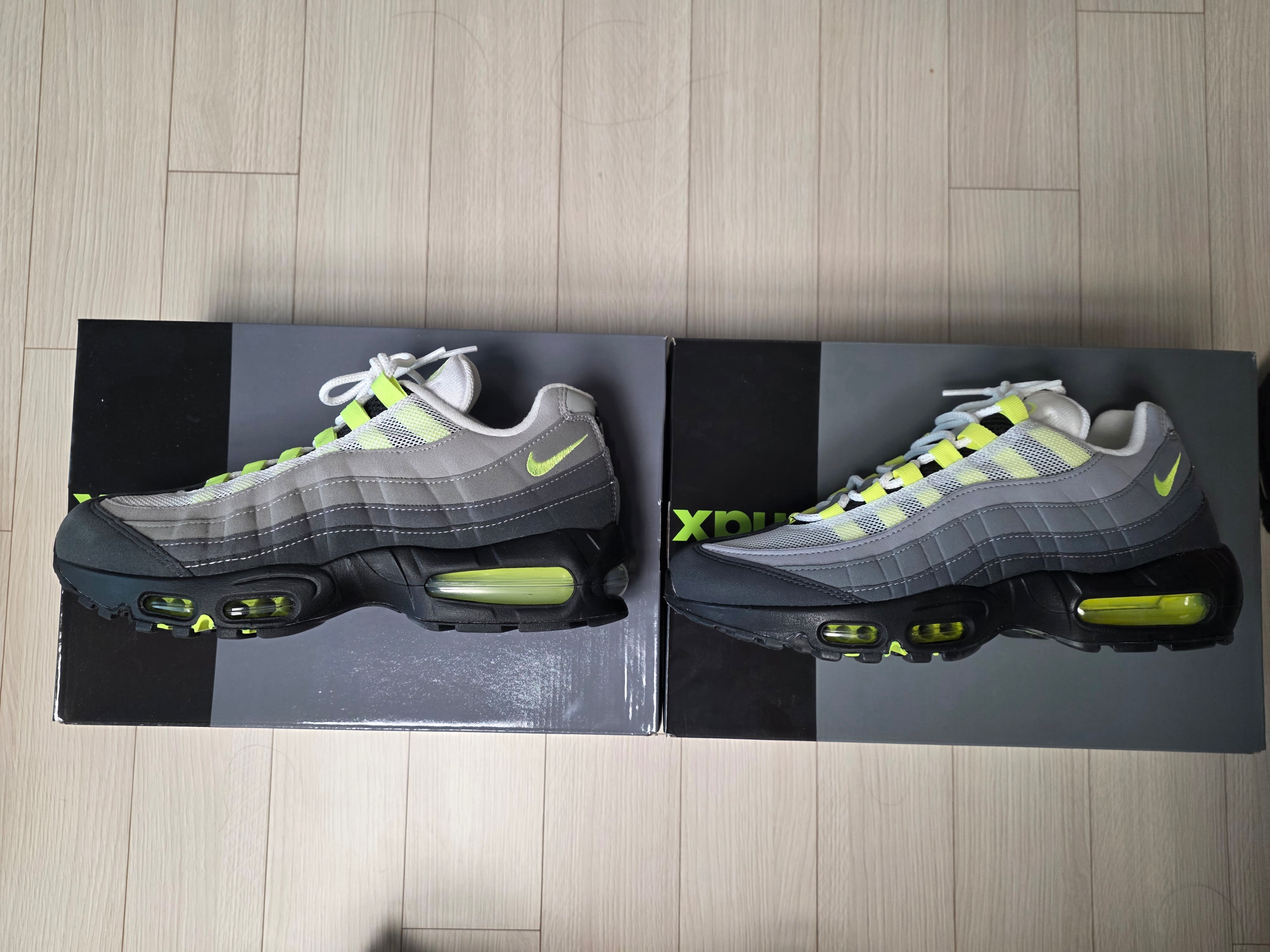 Nike Air Max 95 OG Neon, Nike Air Max 95 OG Neon Yellow 2020 착용 스타일 - 3