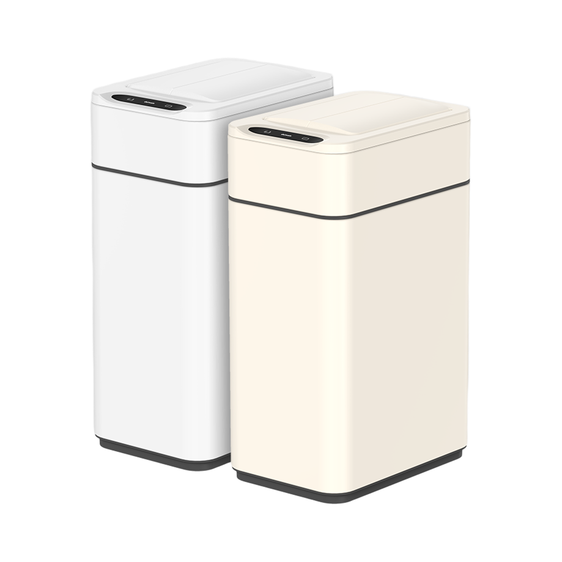 다룸 자동센서 스마트 쓰레기통 10L(날개형) 아이보리, 화이트(Daroom Automatic Sensor Smart Trash Can 10L (Wing Type) Ivory, White)