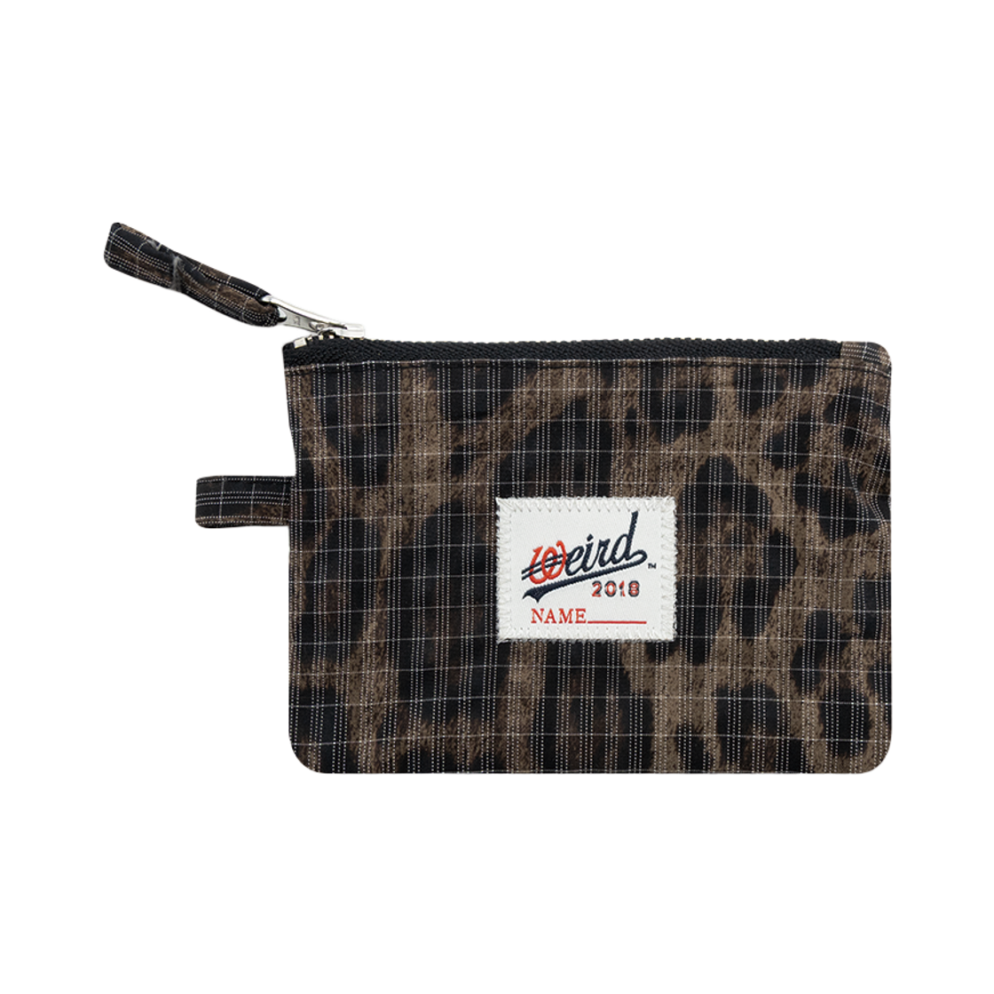 위얼드월드 레오파드 지퍼 슬림 카드 홀더(Weird World Leopard Zip Slim Card Holder)