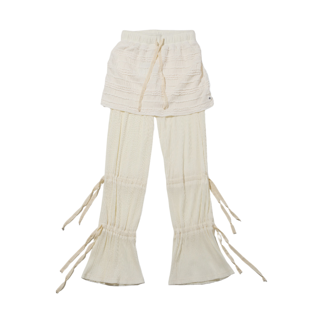 테레루 랩드 드레이프 스커트 팬츠 아이보리(TERERU Wrapped Drape Skirt Pants Ivory)