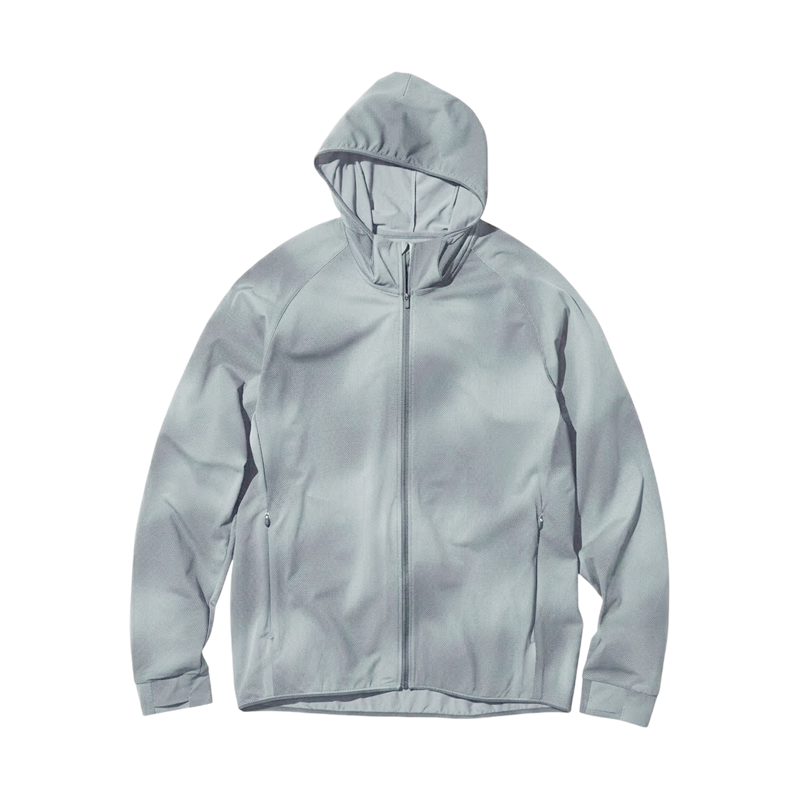 483975-03/487512-03 Uniqlo Dry EX UV Protection Print Full Zip Hoodie Gray