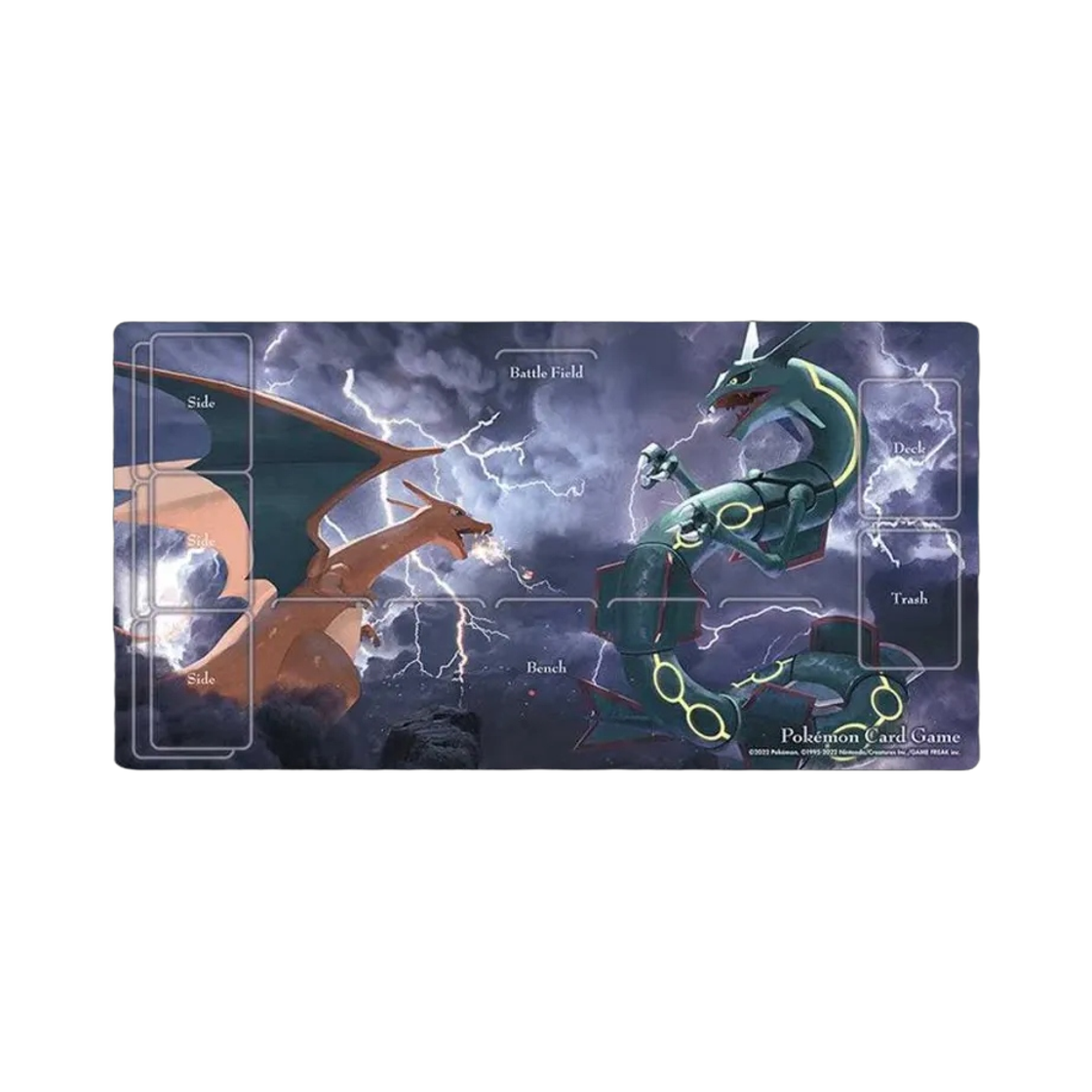 포켓몬 TCG 카드 게임 러버 플레이매트 리자몽 Vs 레쿠쟈(Pokemon TCG Card Game Rubber Playmat Charizard Vs Rayquaza)