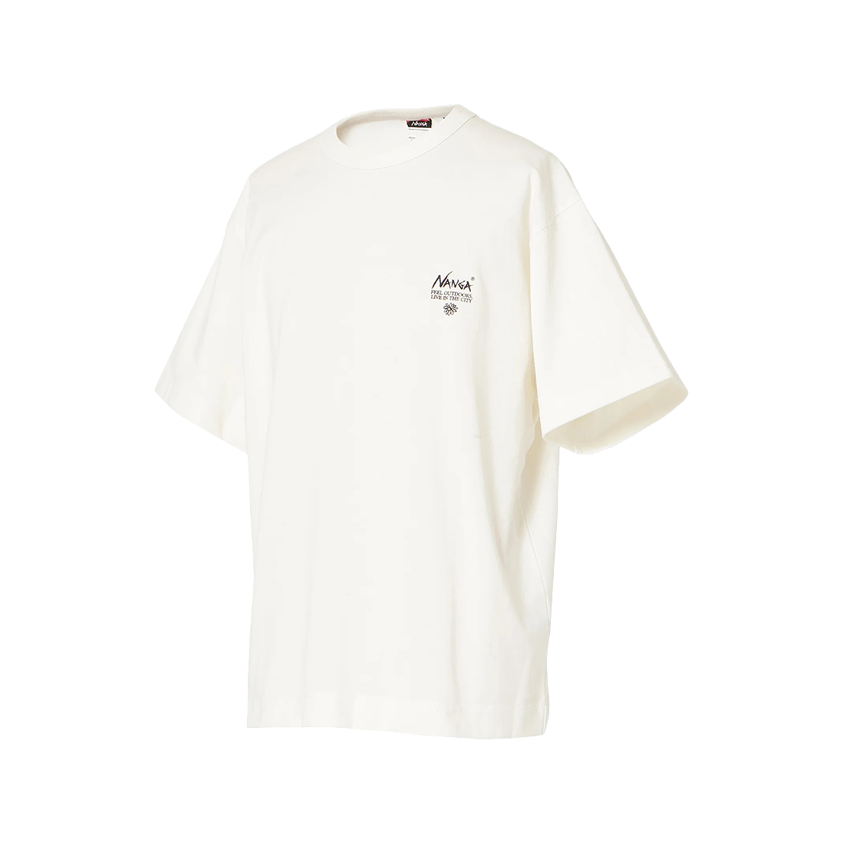 난가 에코 하이브리드 빈티지 플라워 티 화이트 - 26SS(Nanga Eco Hybrid Vintage Flower Tee White - 26SS) - 2