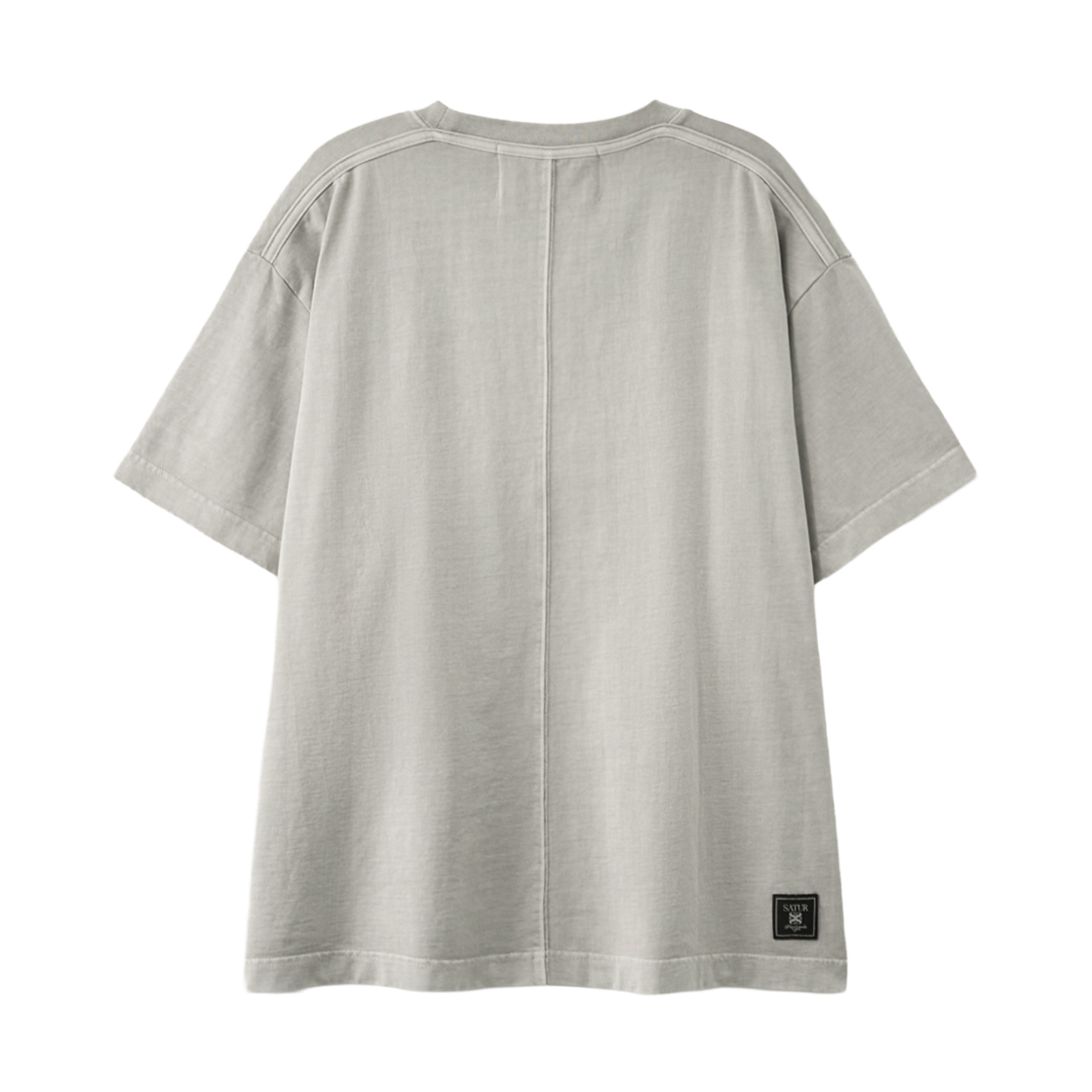 세터 플로잉 스몰 로고 다이드 반팔 티셔츠 그레이(SATUR Flowing Small Logo Dyed T-Shirt Gray) - 2