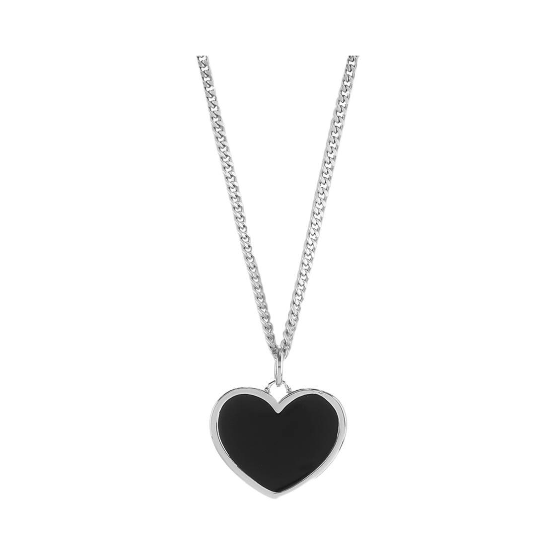 NONENON-147 Nonenon Black Love Necklace Silver925 (Doodle)