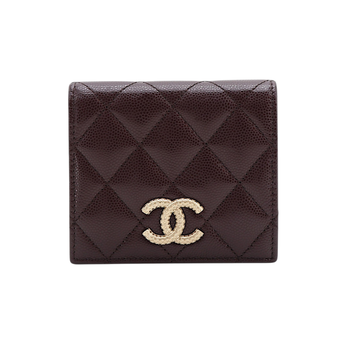 샤넬 CC 로고 반지갑 캐비어 내장칩 AP3407(Chanel CC Logo Caviar Leather Compact Wallet AP3407) - 1