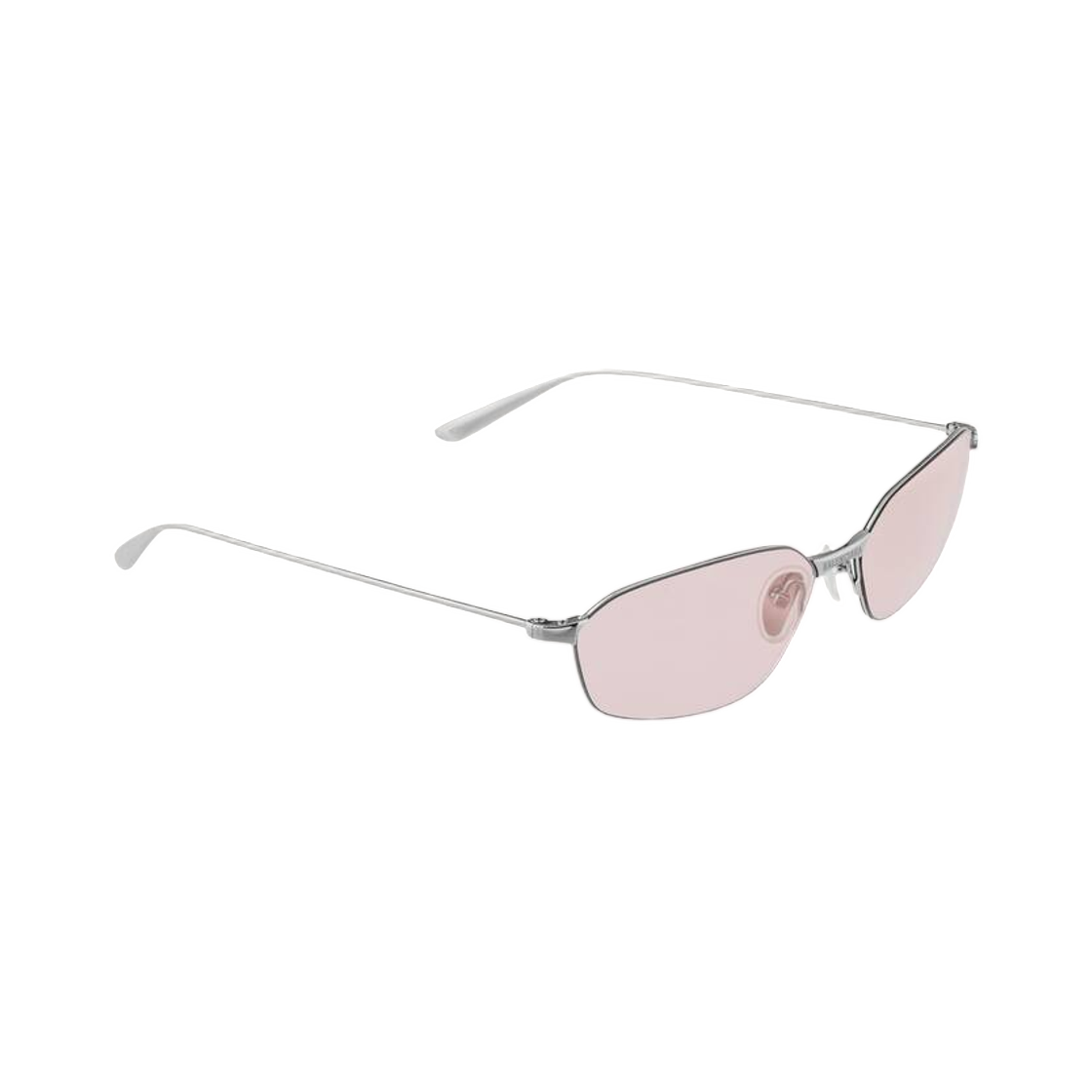 발렌시아가 인비저블 2.0 오발 선글라스 라이트 실버(Balenciaga Invisible 2.0 Oval Sunglasses In Light Silver) - 3