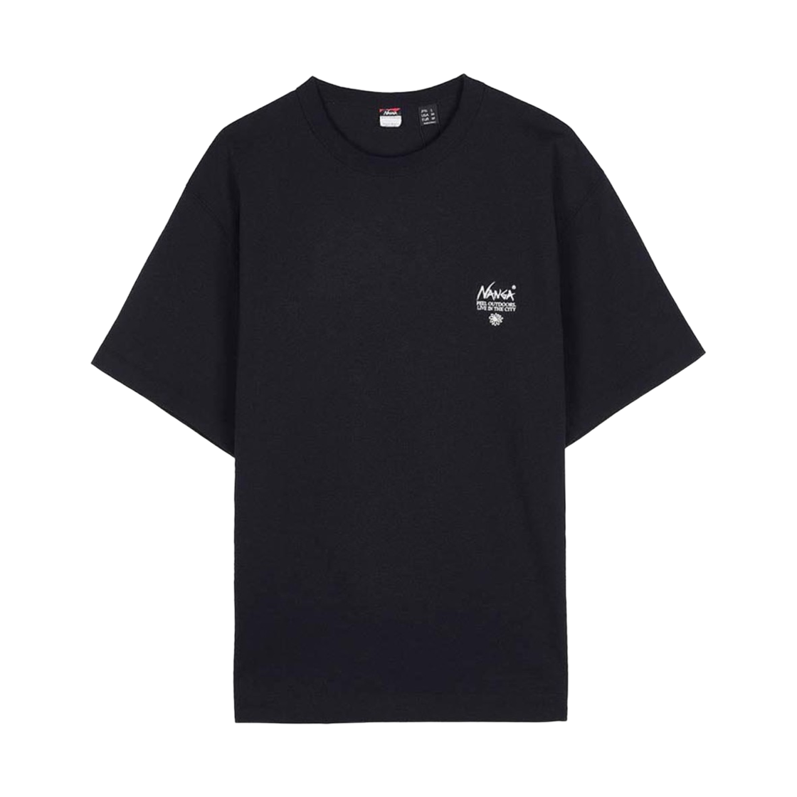 난가 에코 하이브리드 빈티지 플라워 티셔츠 블랙(Nanga Eco Hybrid Vintage Flower T-Shirt Black) - 2